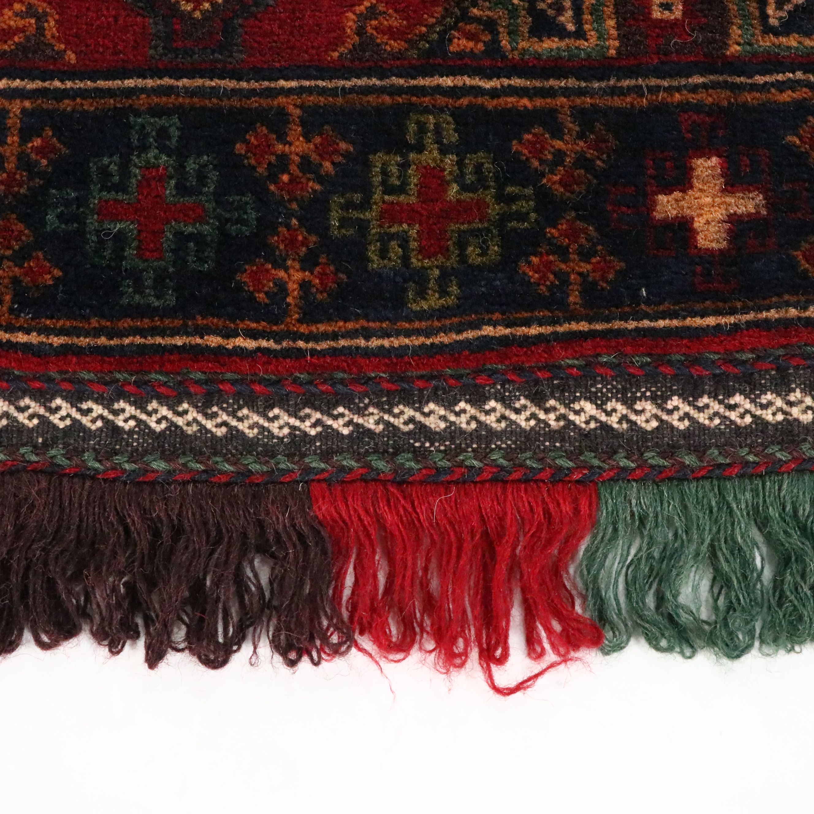 Hand-Knotted Turkish Baluch Style Saddle Bag