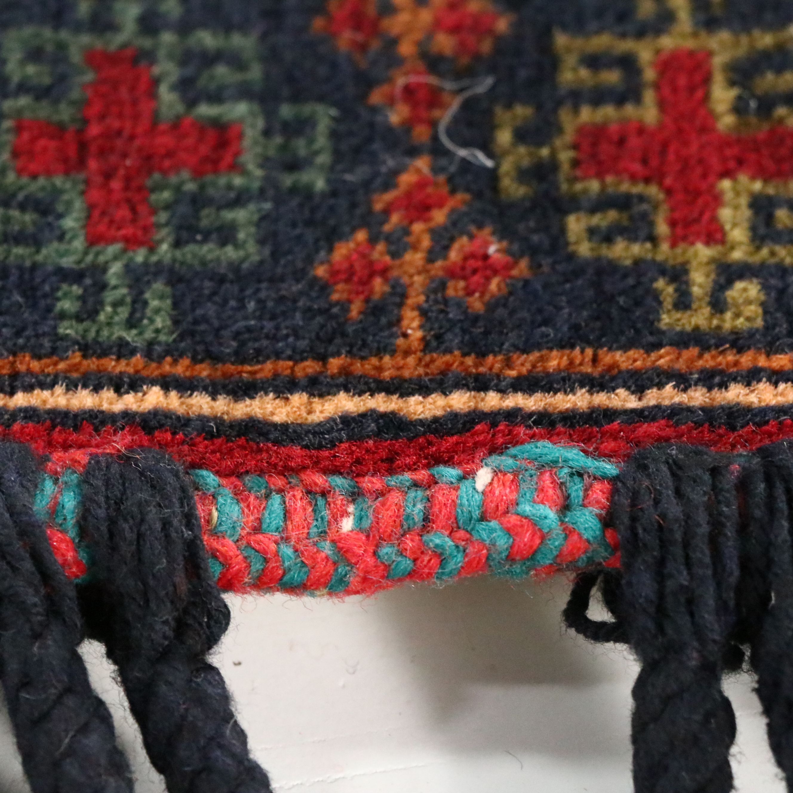 Hand-Knotted Turkish Baluch Style Saddle Bag