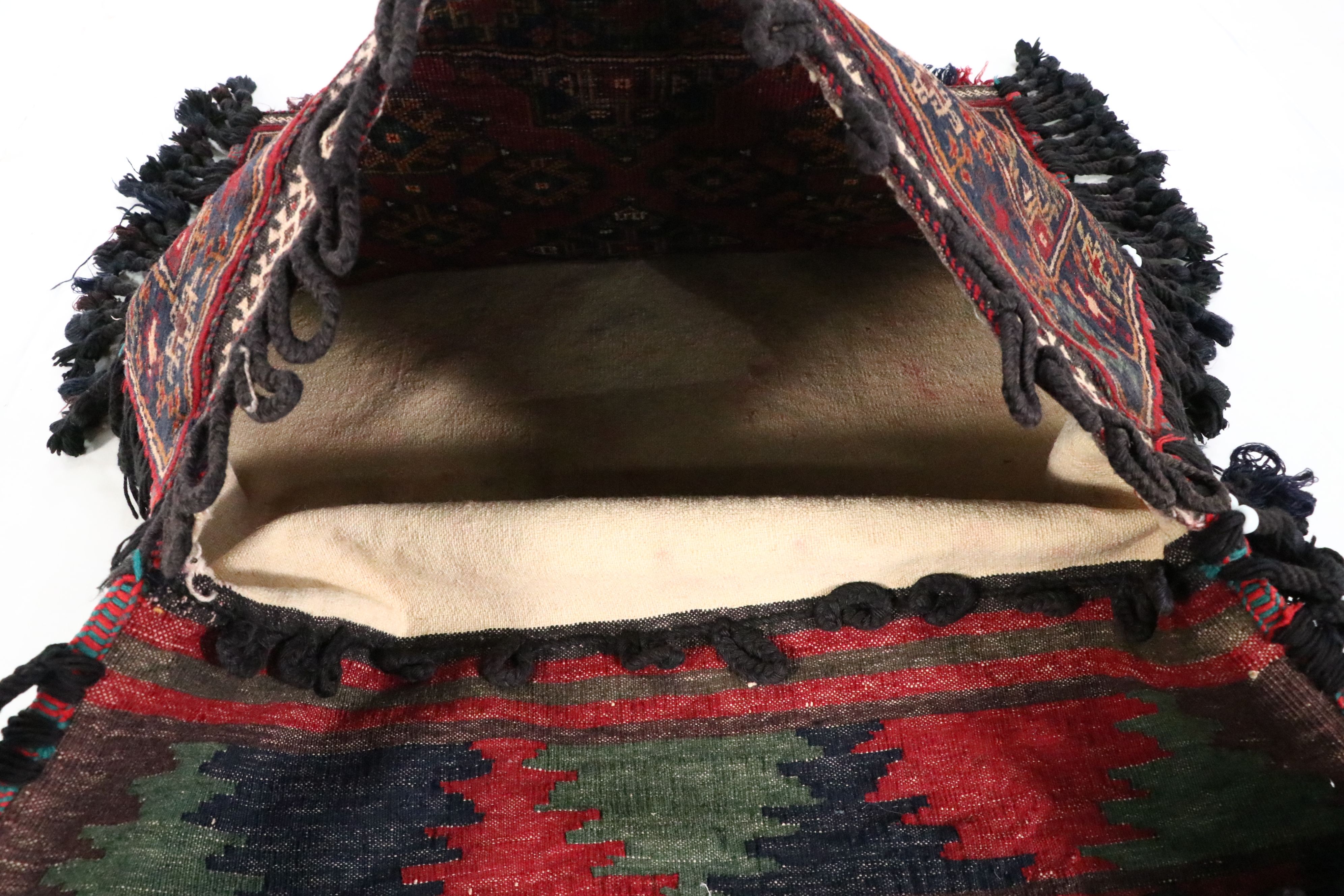 Hand-Knotted Turkish Baluch Style Saddle Bag