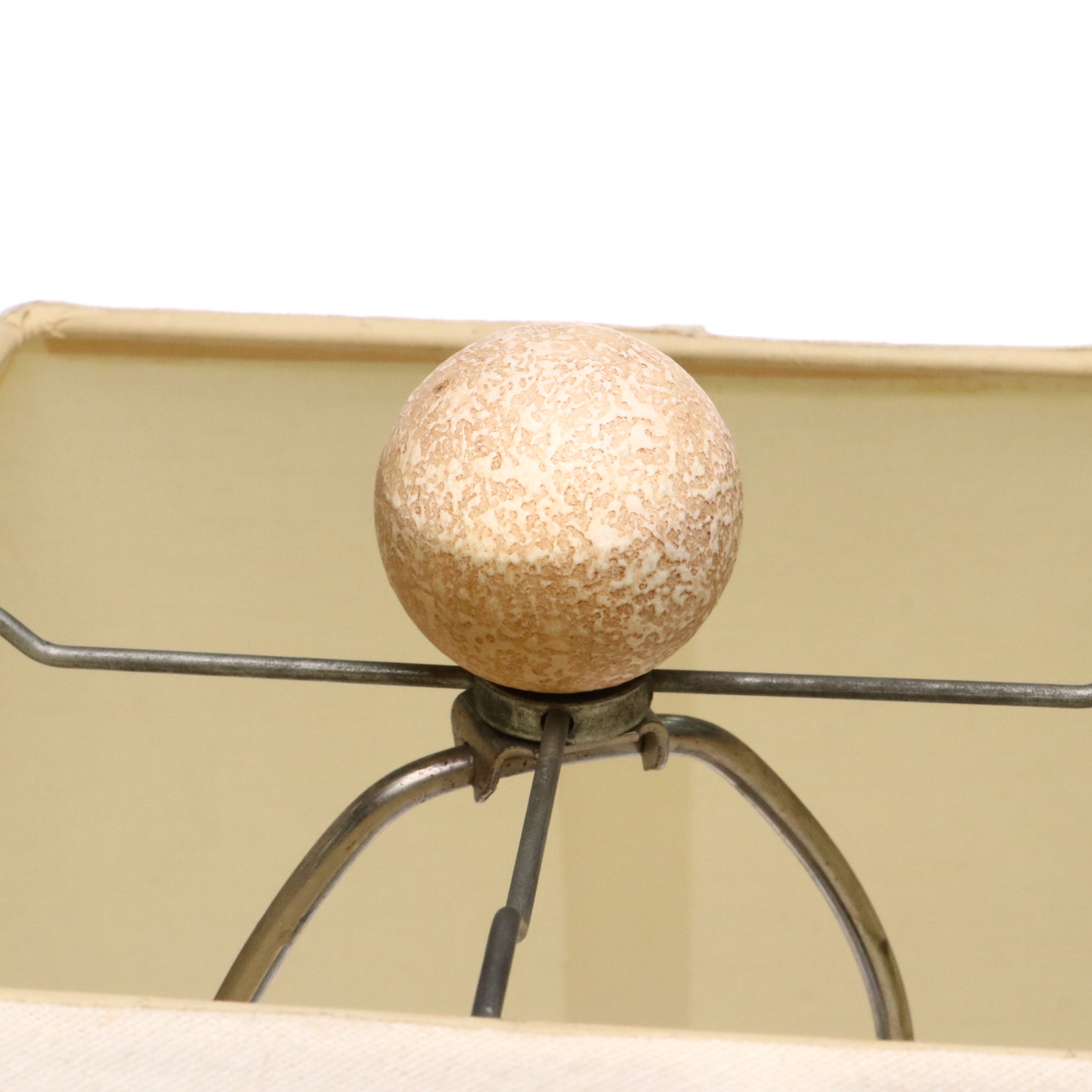 Frederick Ramond Postmodern Floor Lamp with Pyramid Cotton Lamp, 1987