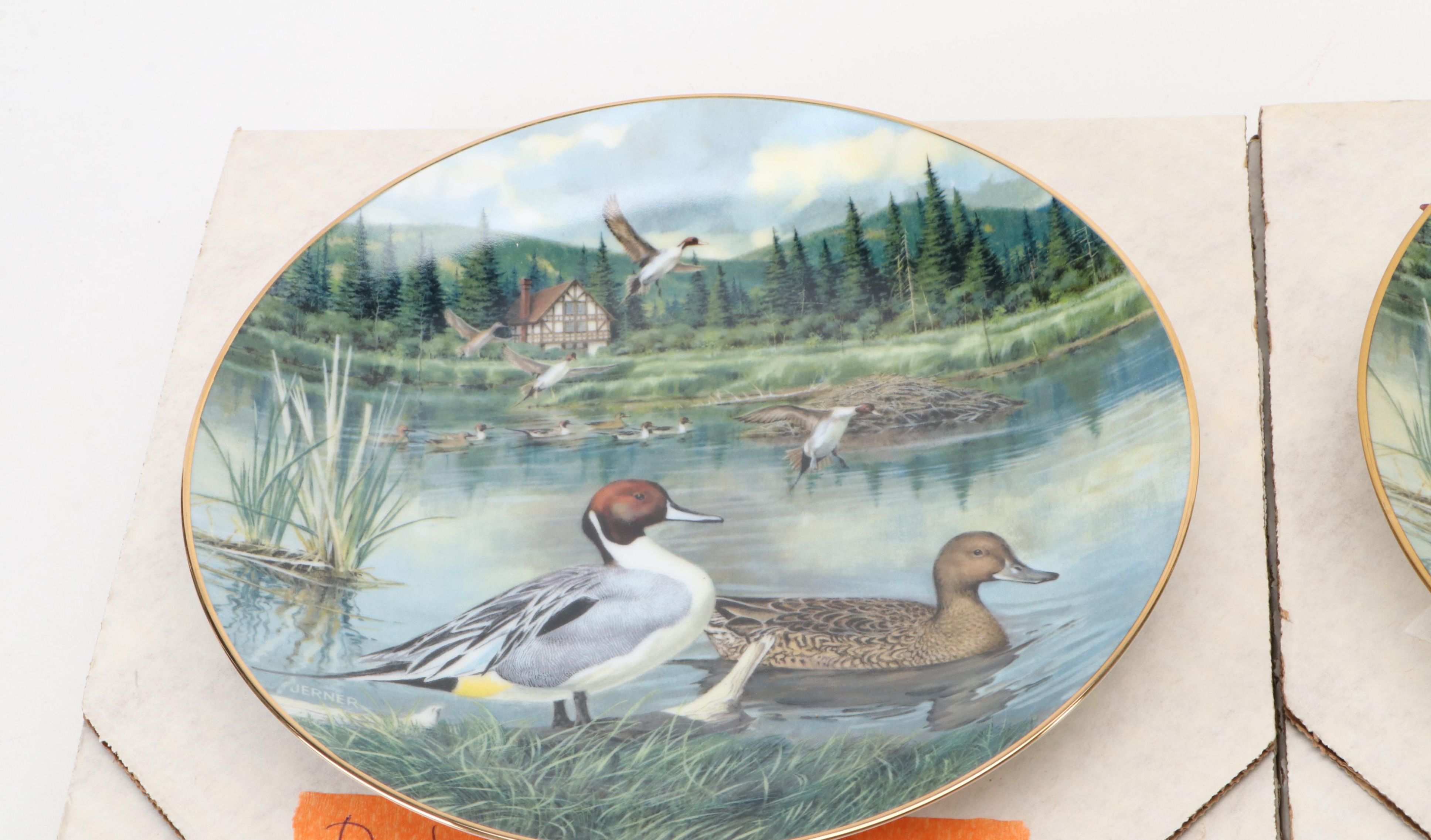 Bart Jerner "Living with Nature: Jerner's Ducks" Ceramic Collector Plates
