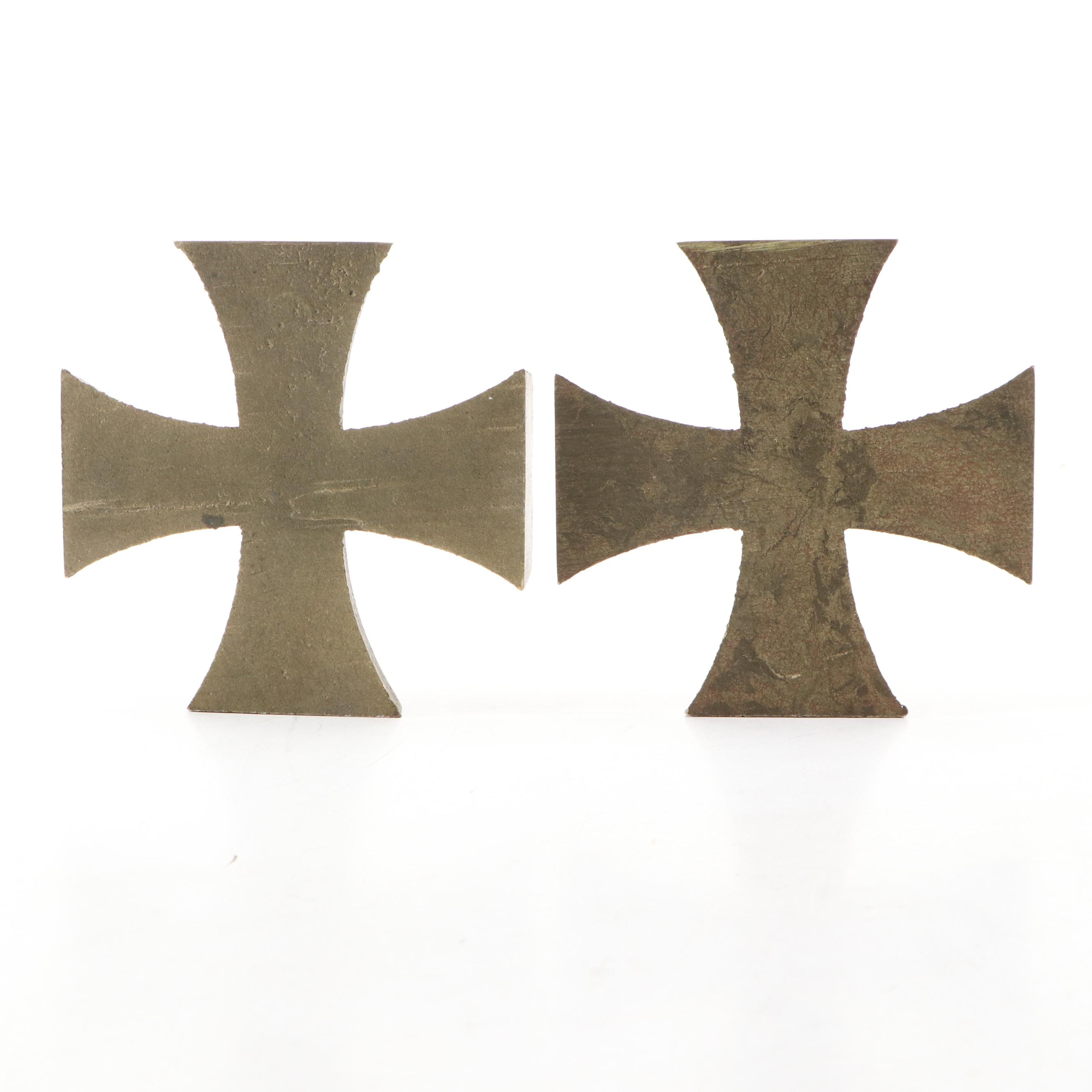 World War I Era Imperial German Iron Cross Paperweights, 1914