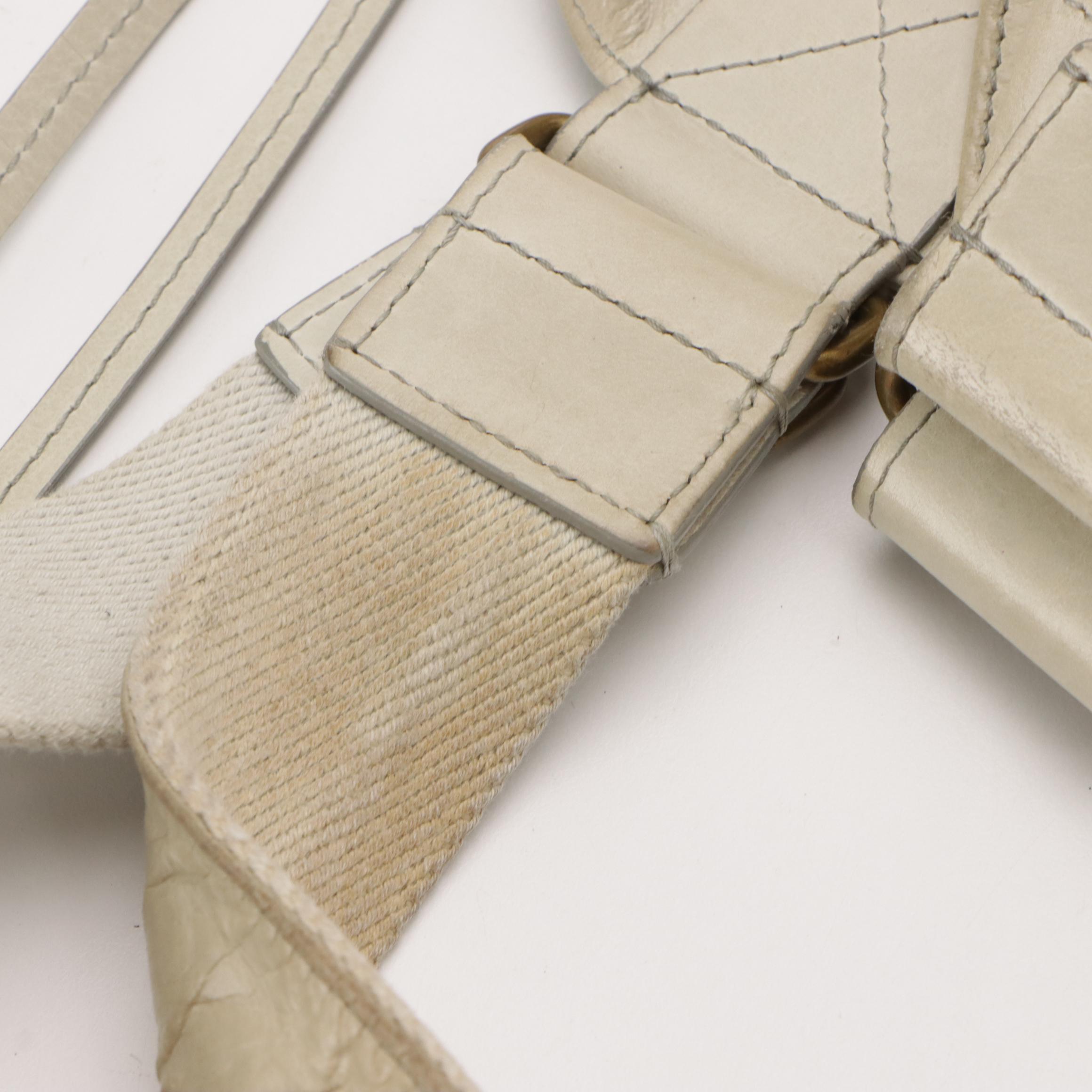 Isabel Marant Slouchy Two-Way Tote in Shiny Faded Mint Green Calfskin Leather