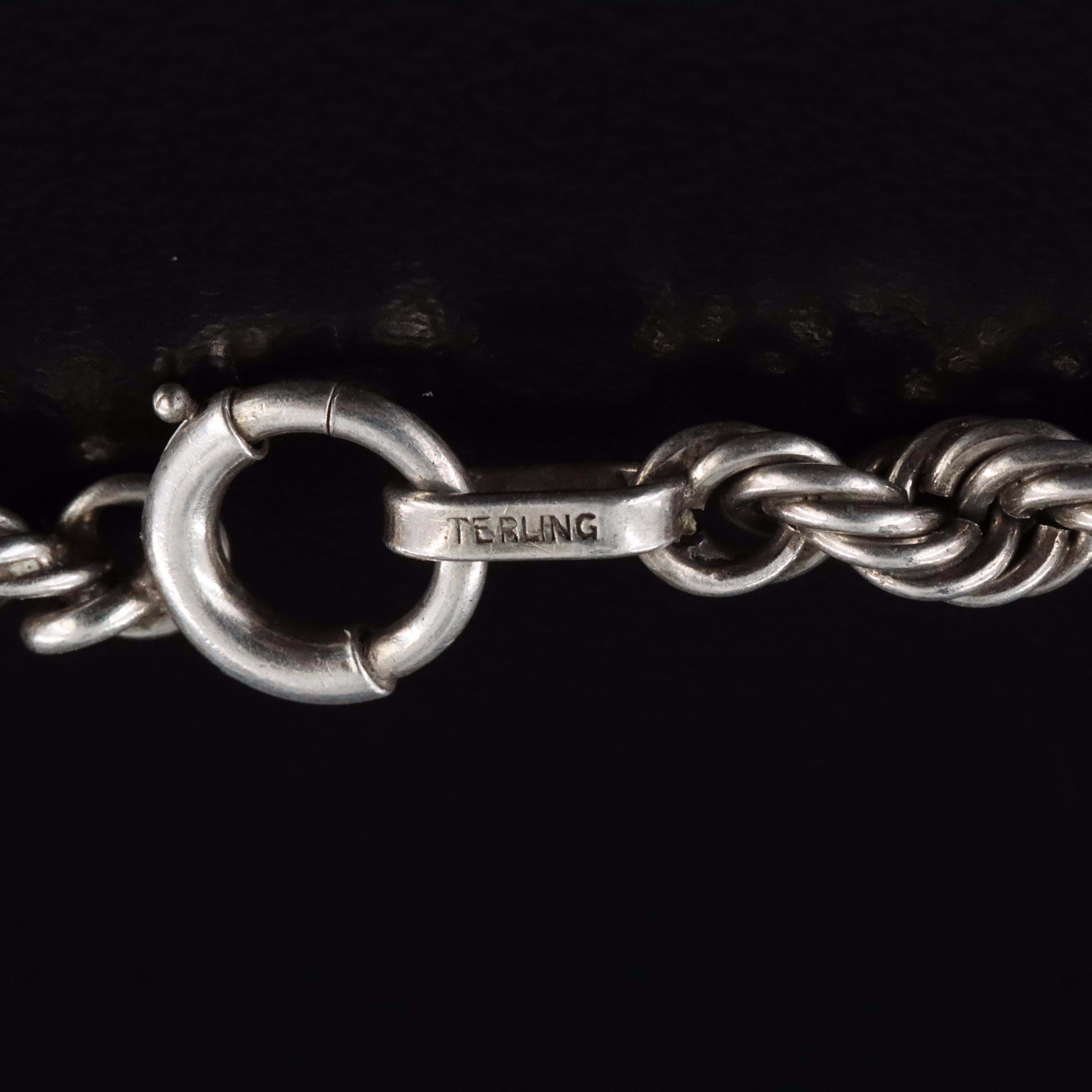 Sterling Braided Rope Necklace