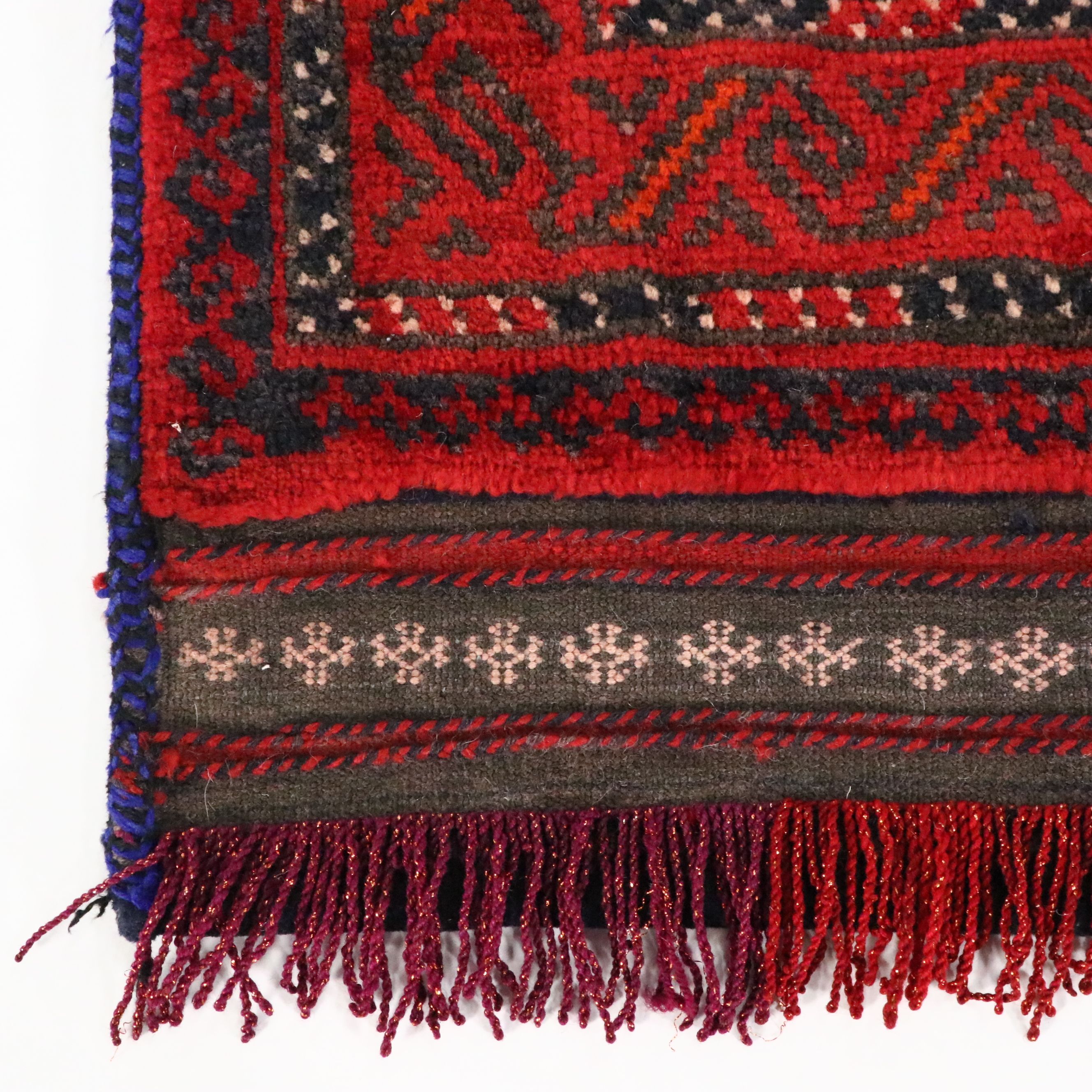 Hand-Knotted Afghan Baluch Balisht Bag Cushion Cover