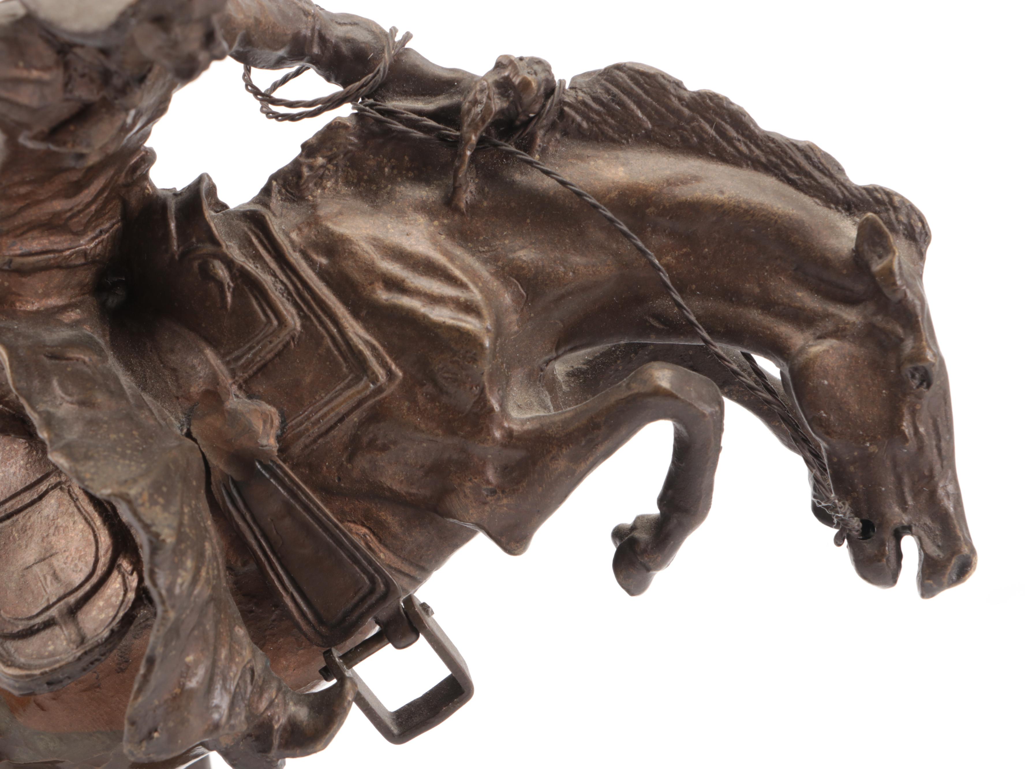 "The Mountain Man" and "Bronco Buster" After Frederic Remington