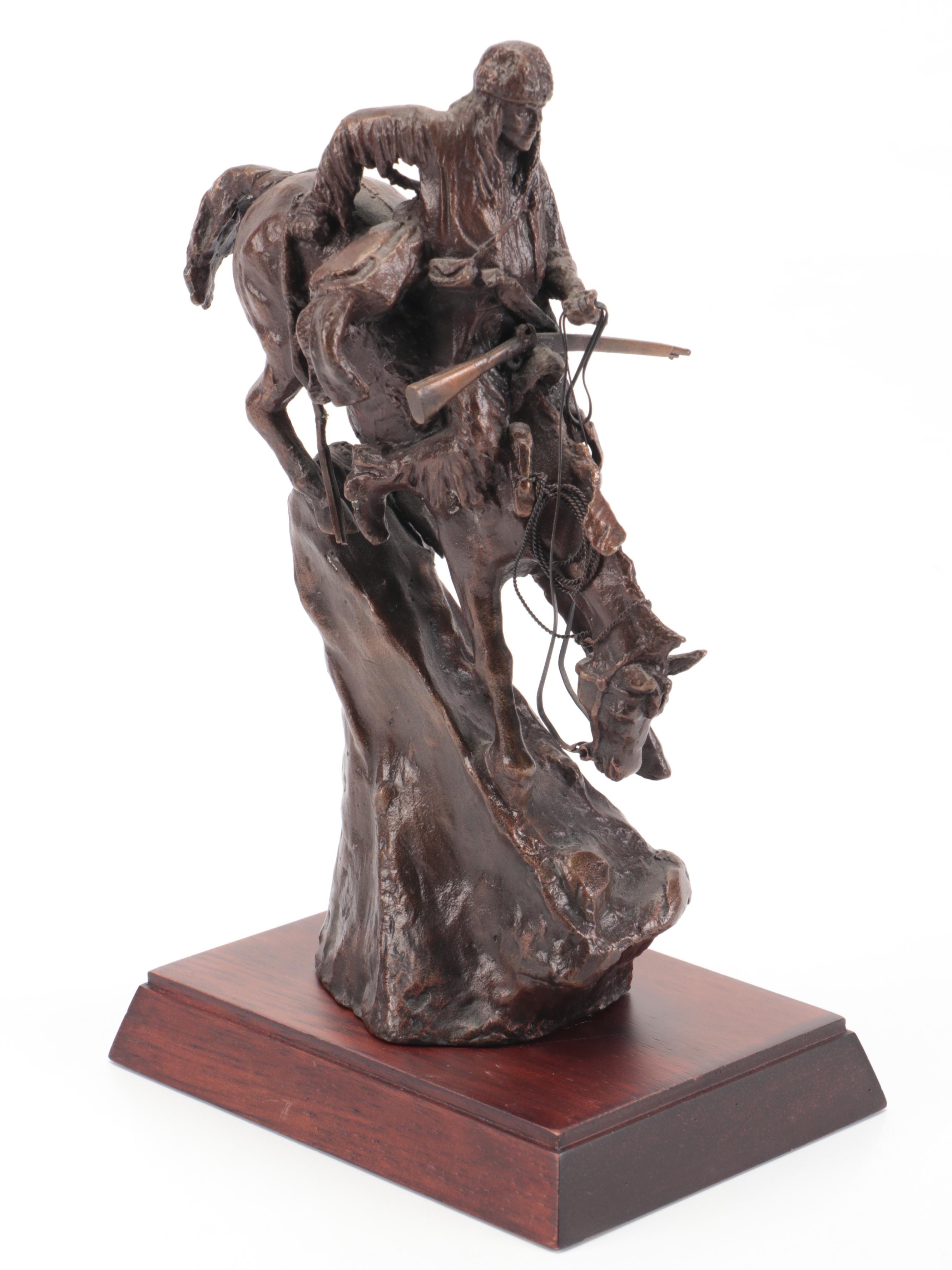 "The Mountain Man" and "Bronco Buster" After Frederic Remington