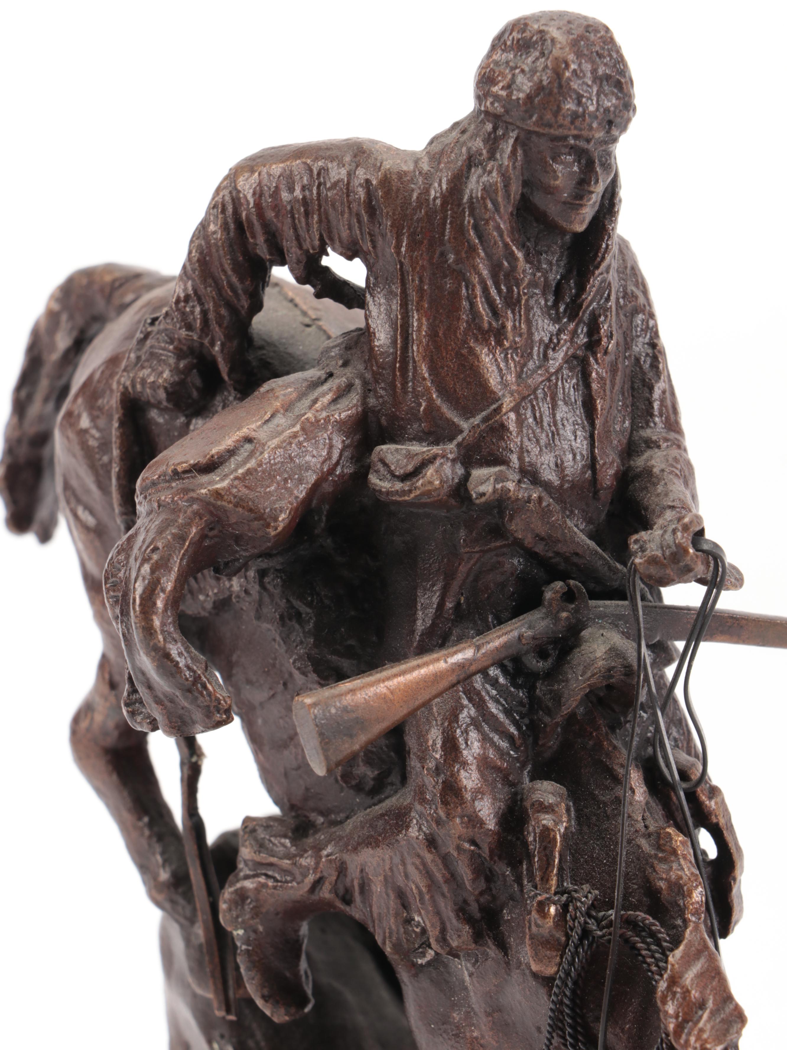 "The Mountain Man" and "Bronco Buster" After Frederic Remington