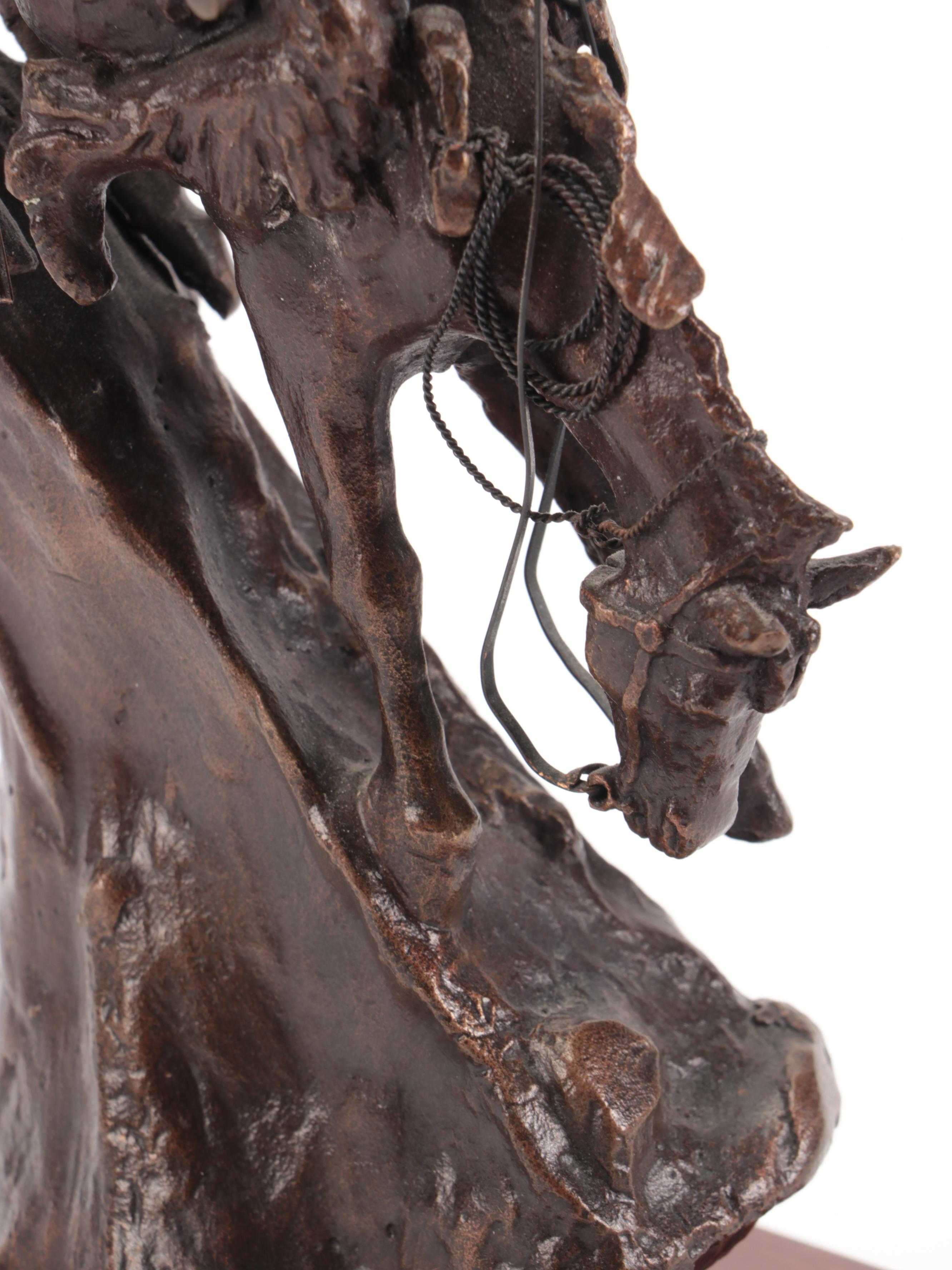 "The Mountain Man" and "Bronco Buster" After Frederic Remington