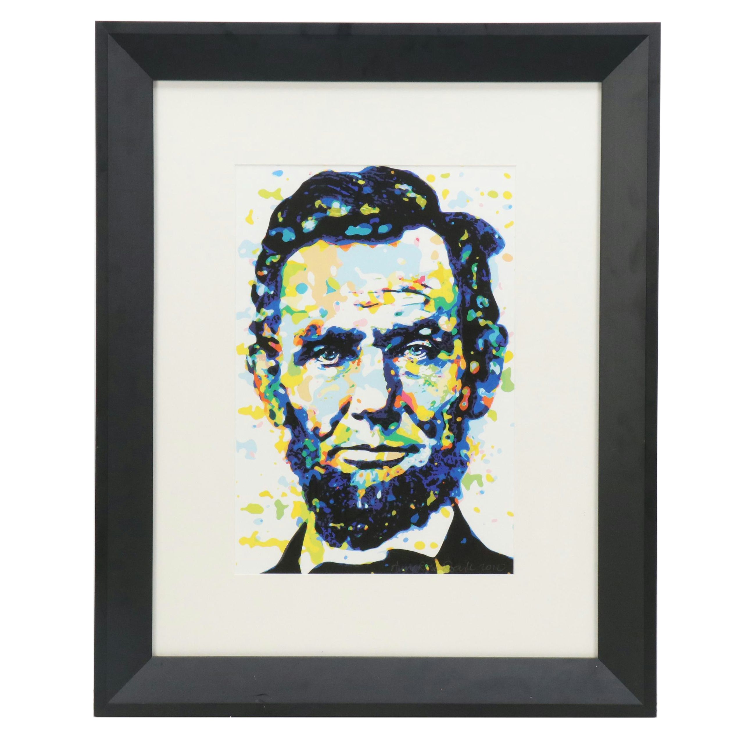 Anna Rose Soeull Stylized Portrait Giclée of Abraham Lincoln, 2010