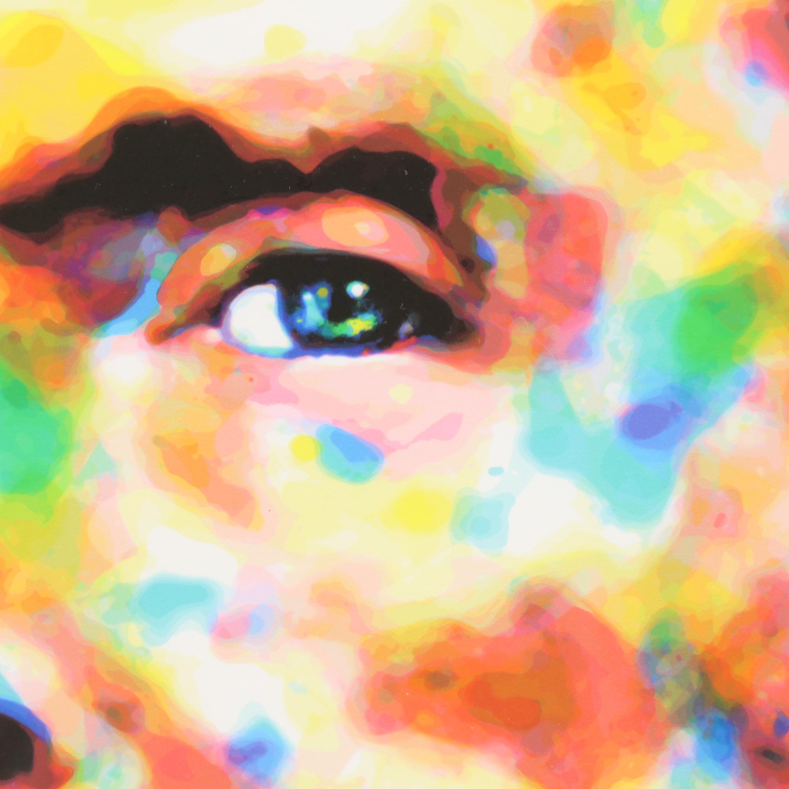 Anna Rose Soeull Stylized Portrait Giclée of Thomas Jefferson, 2010