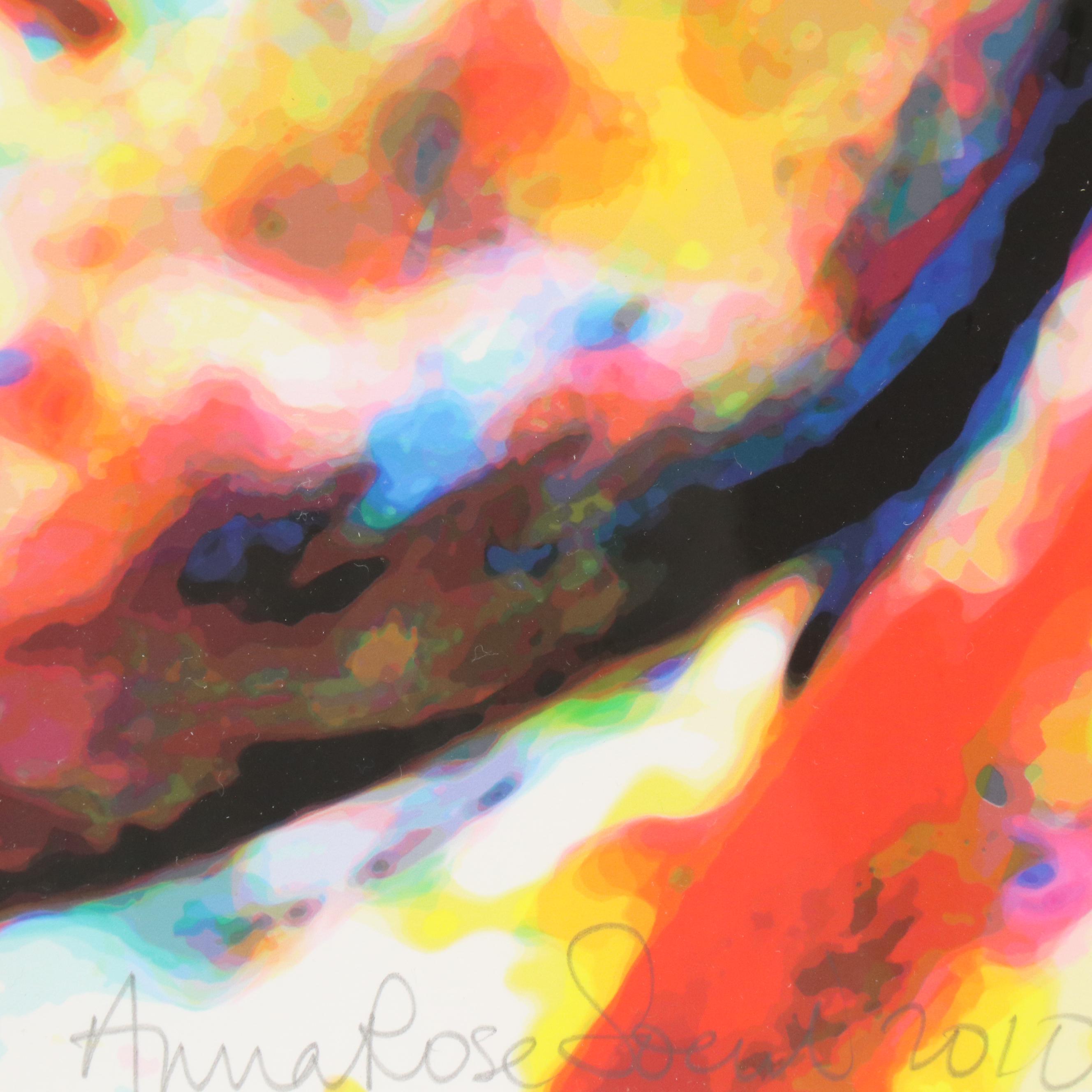 Anna Rose Soeull Stylized Portrait Giclée of Thomas Jefferson, 2010