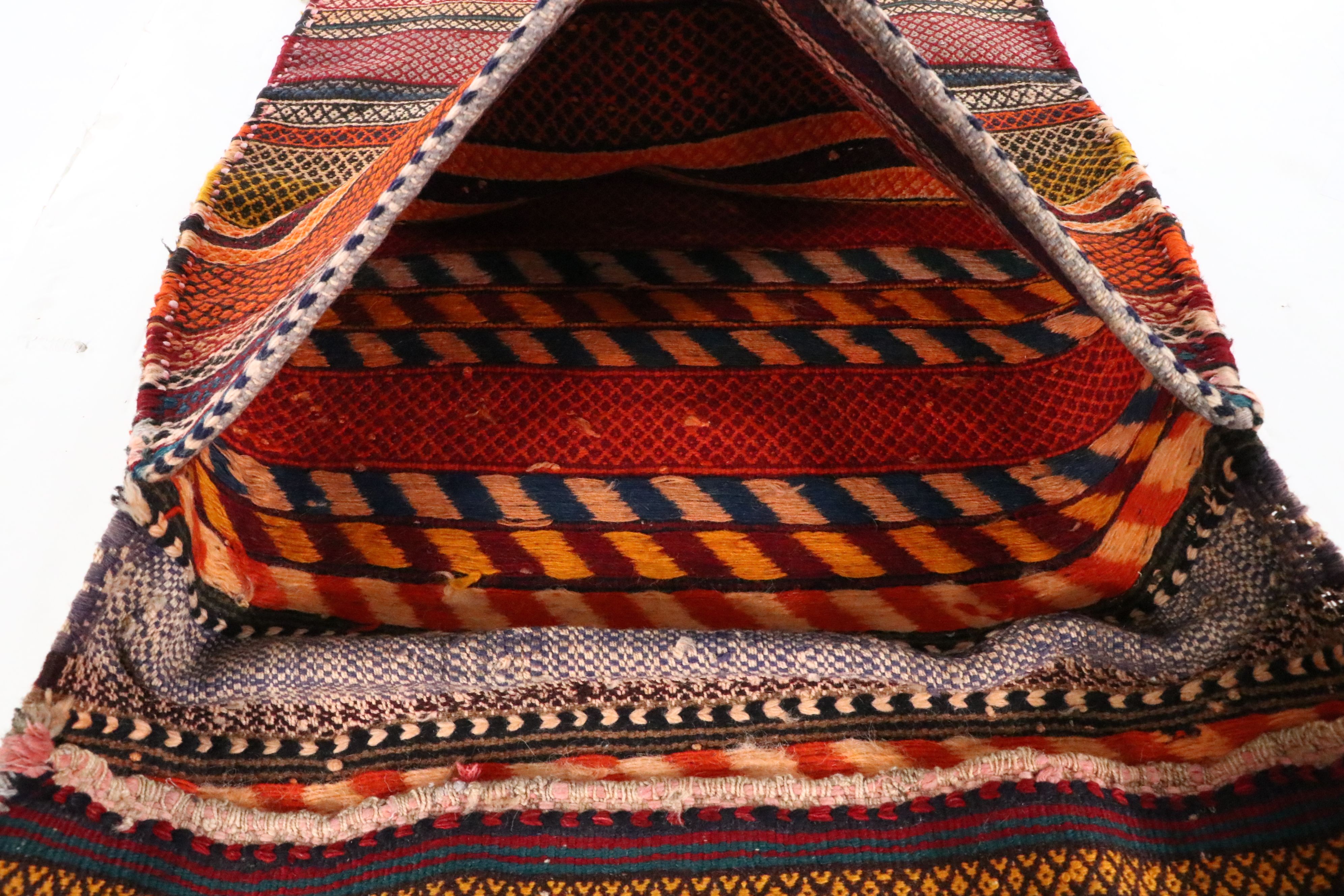 Handwoven Persian Bakhtiari Saddle Bag