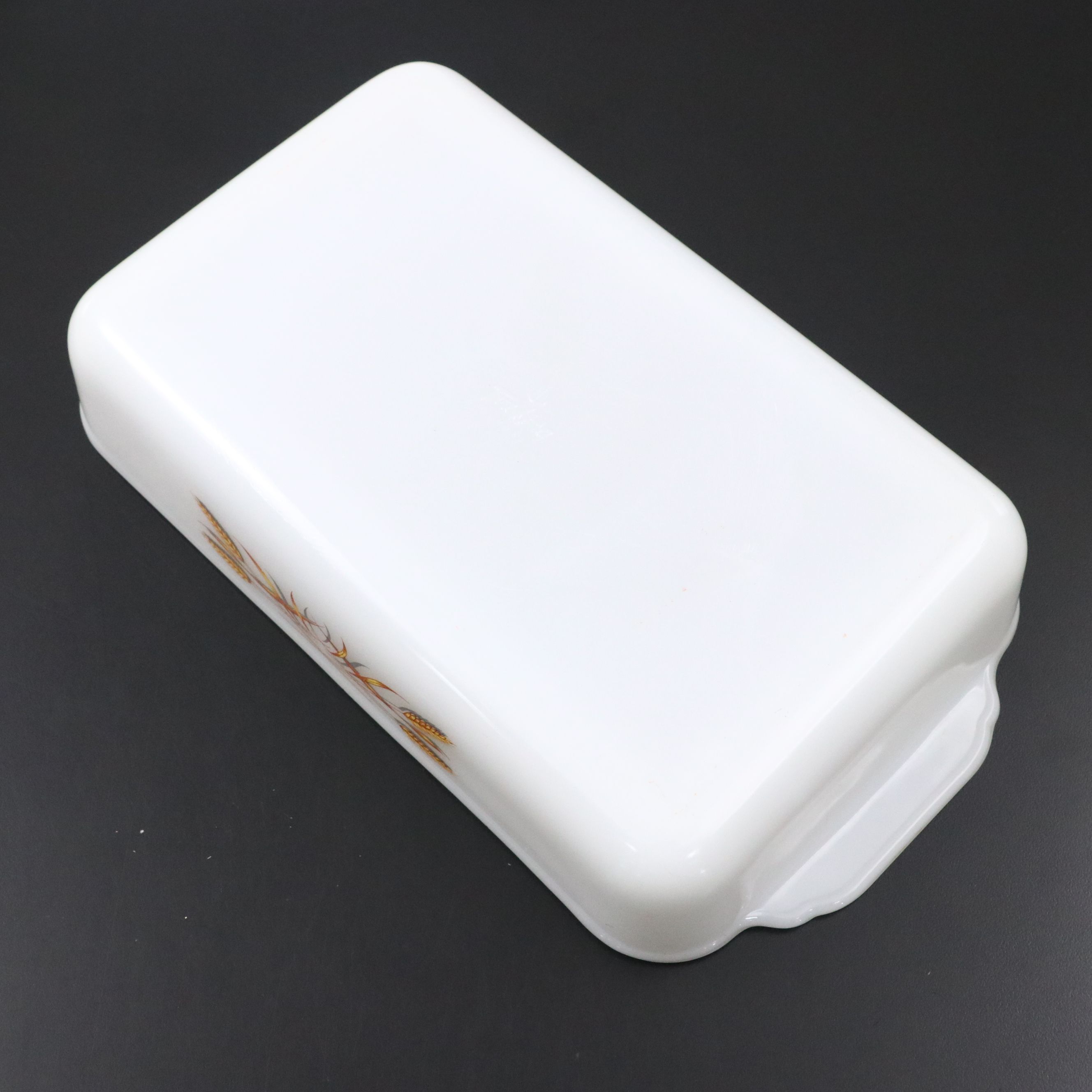 Fire-King "King Wheat" Baking Dishes with Other Milk Glass Serving Pieces