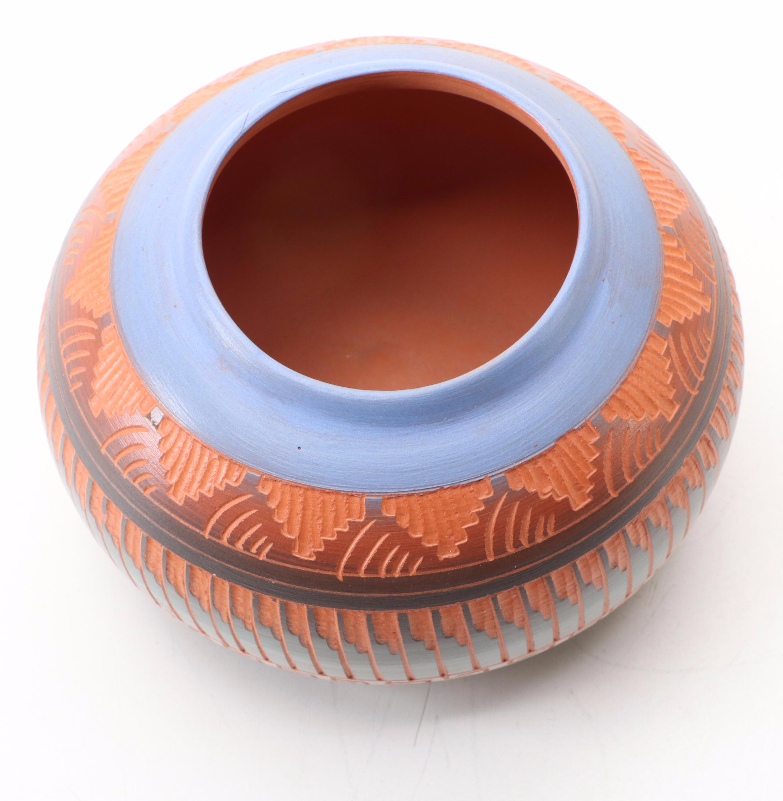 Tony A. Yazzie Pottery Navajo Vase