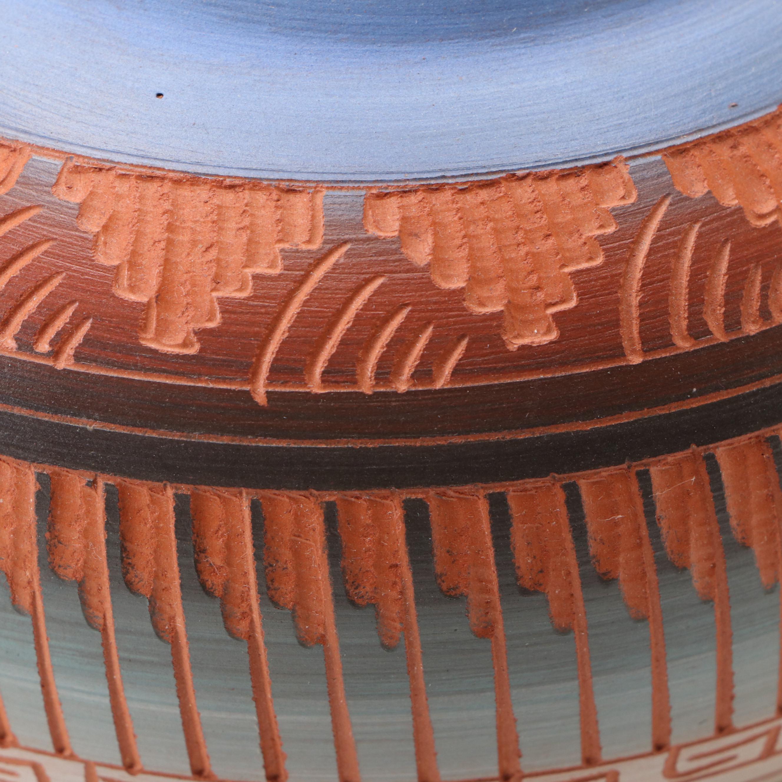 Tony A. Yazzie Pottery Navajo Vase