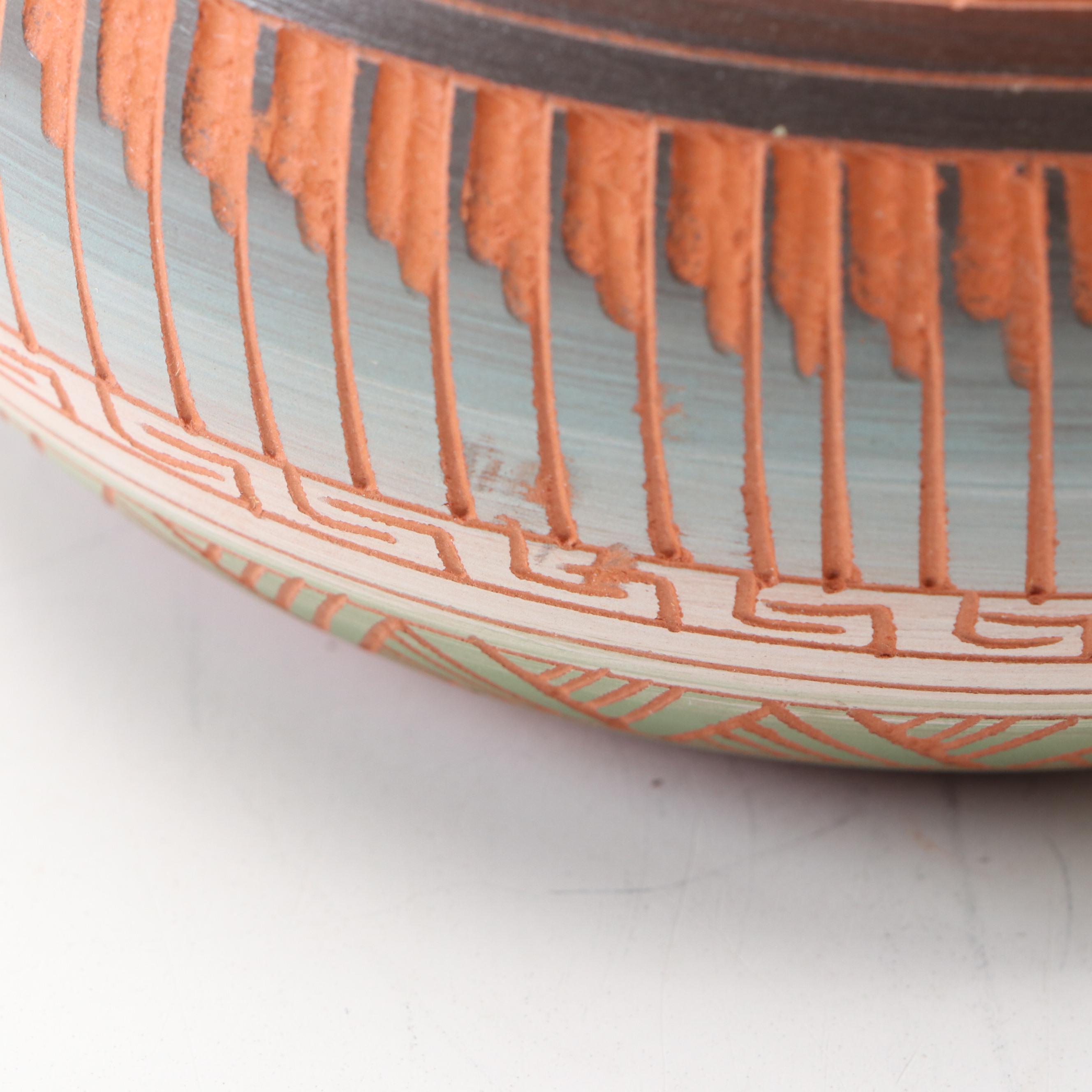 Tony A. Yazzie Pottery Navajo Vase