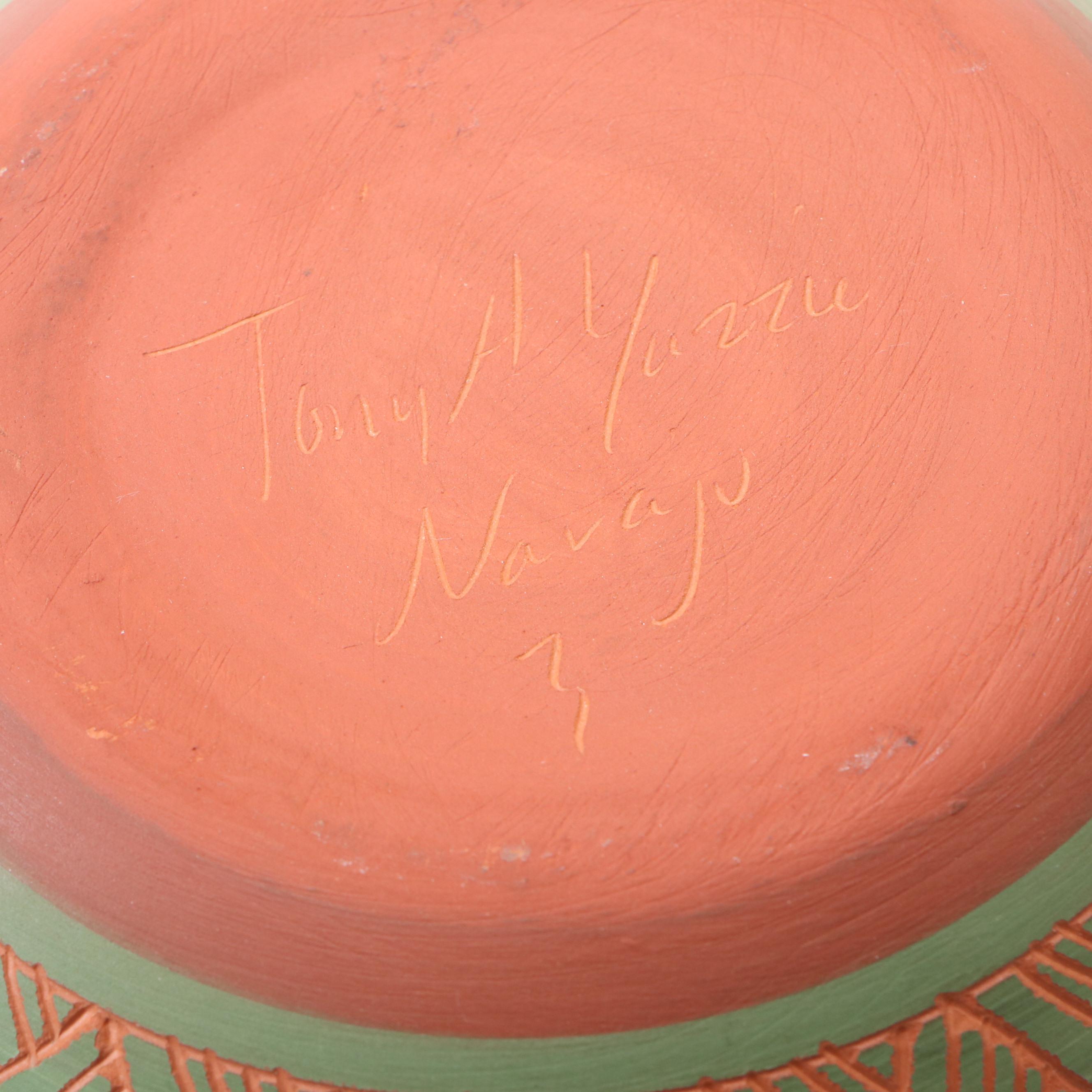 Tony A. Yazzie Pottery Navajo Vase