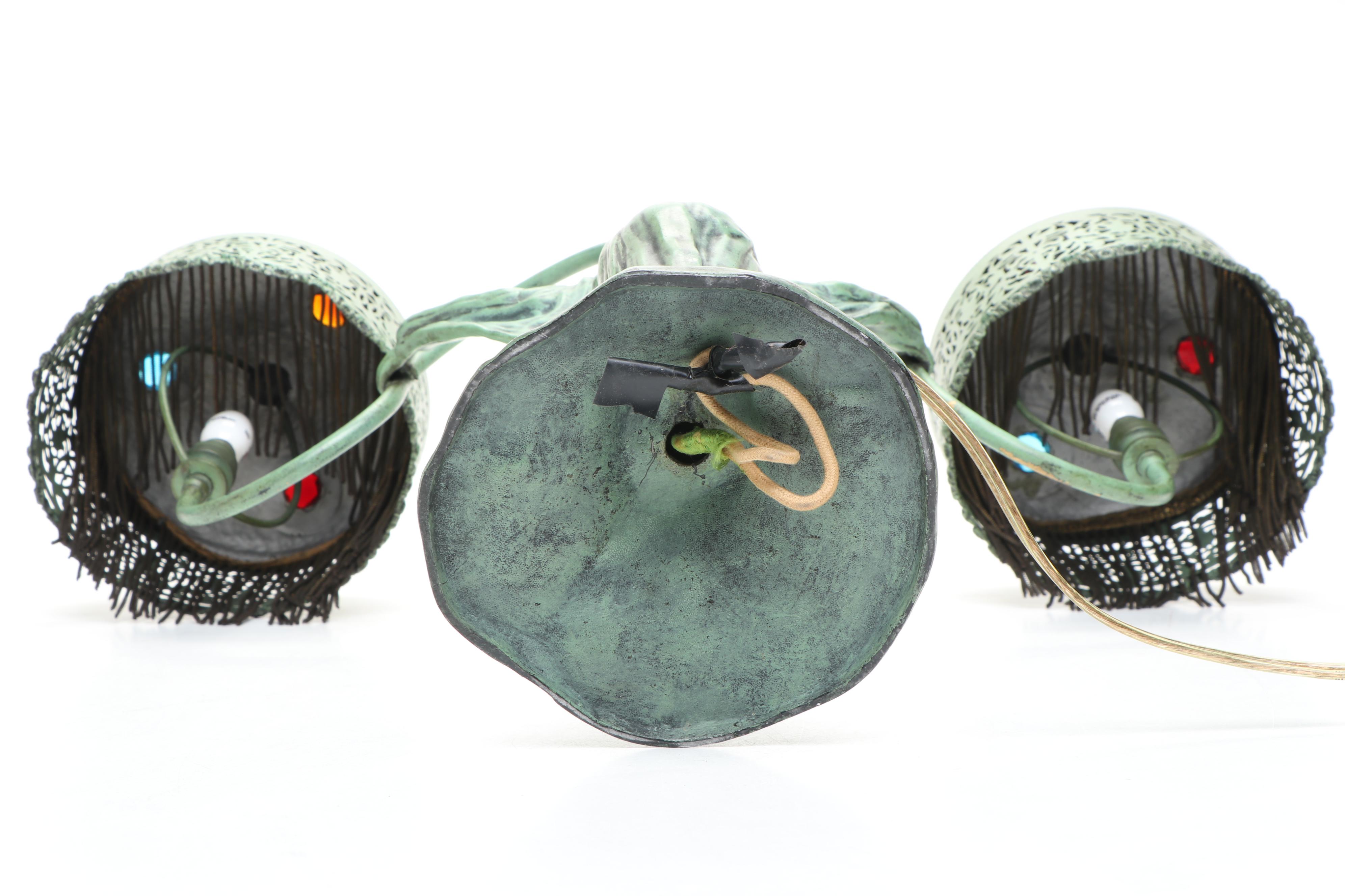 Art Nouveau Style Metal Table Lamp