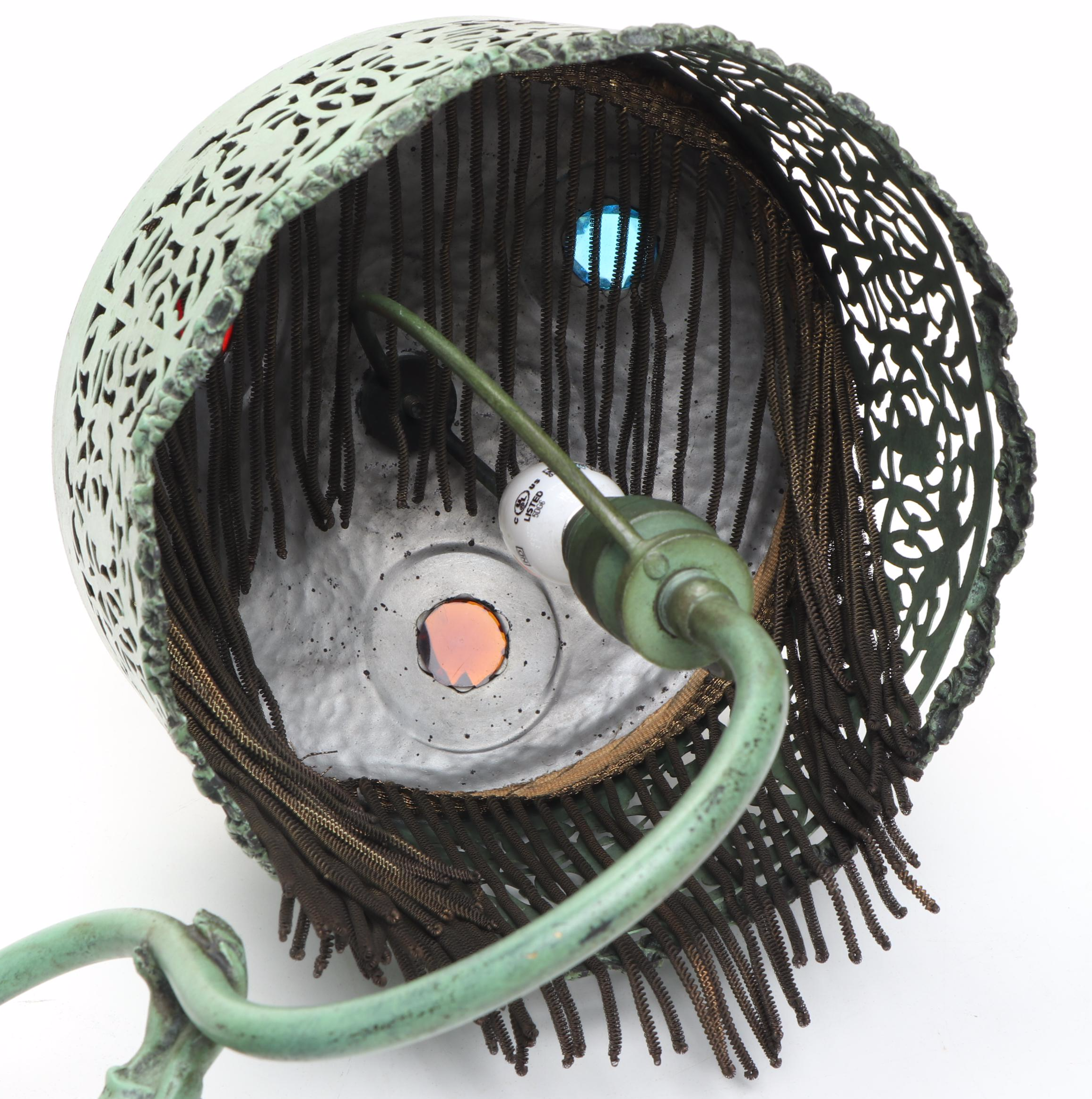 Art Nouveau Style Metal Table Lamp