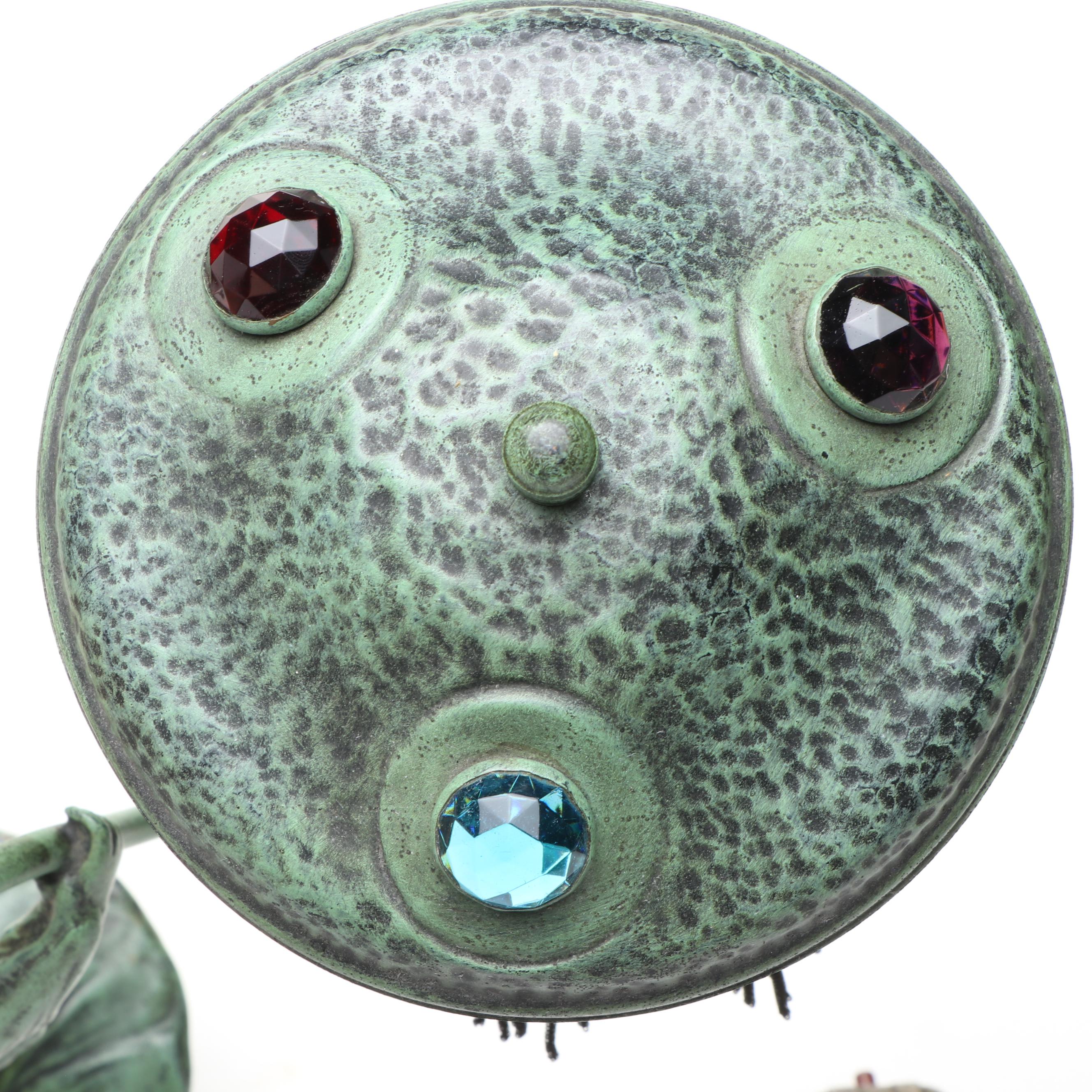 Art Nouveau Style Metal Table Lamp