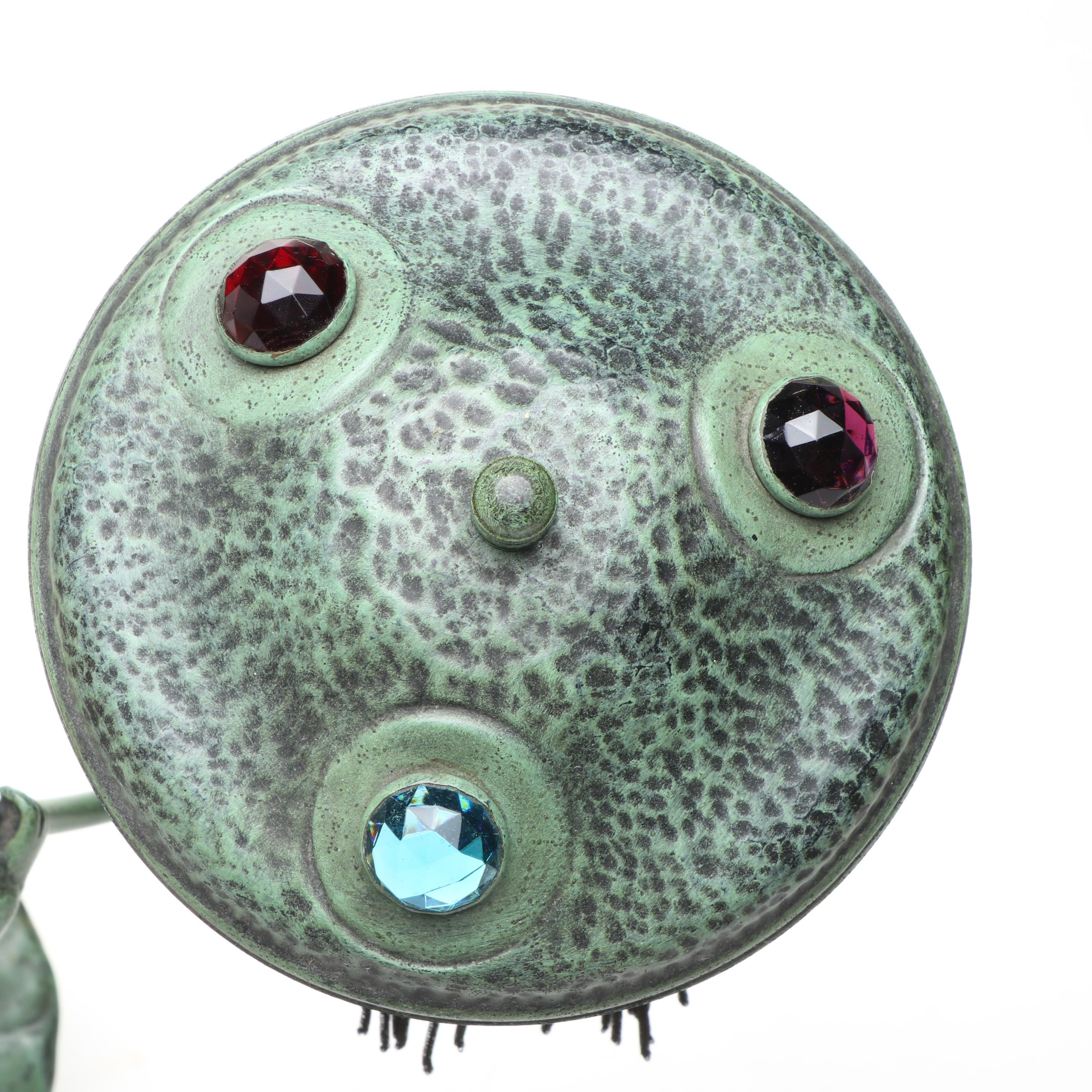 Art Nouveau Style Metal Table Lamp