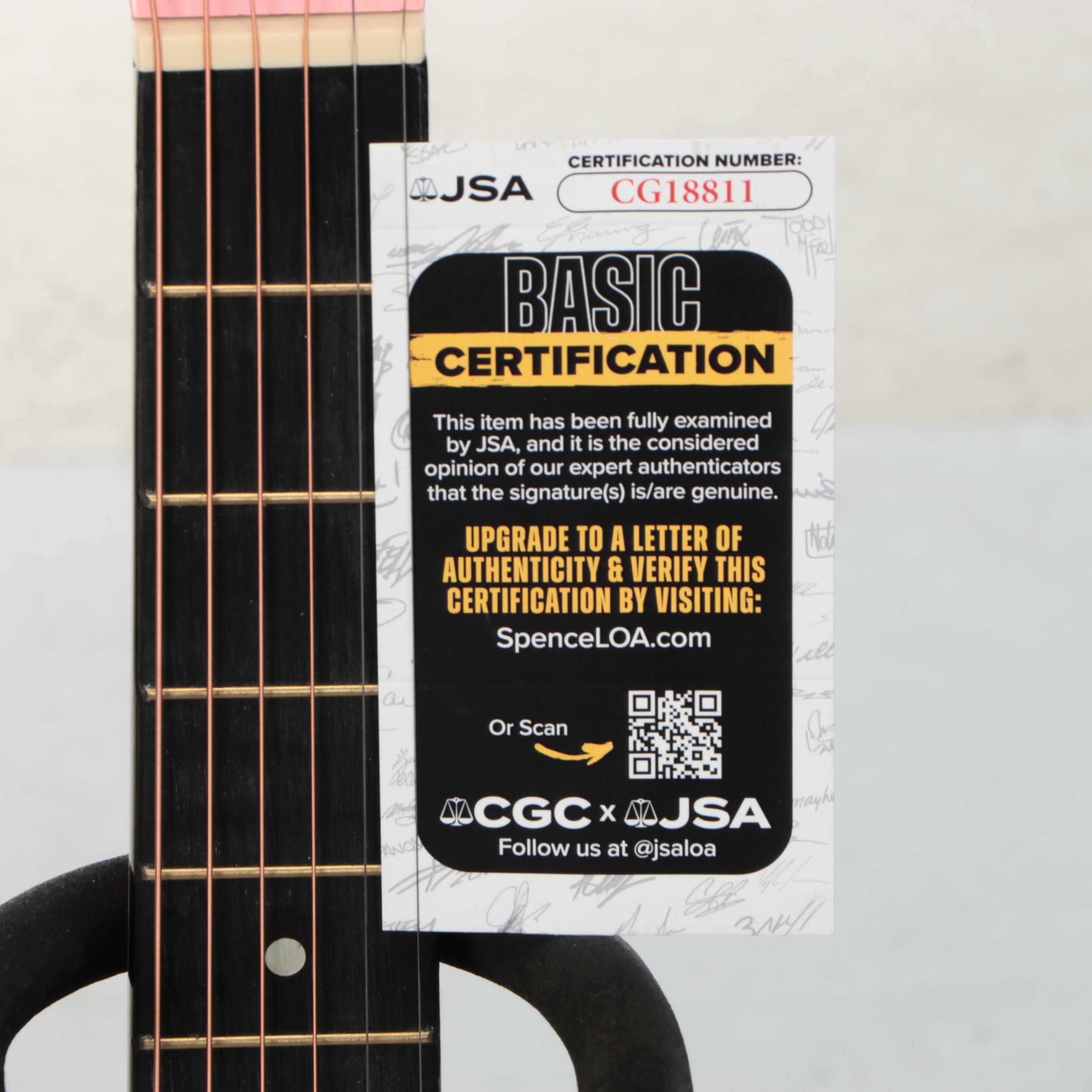 Taylor Swift Decal-Signed Ashthorpe Acoustic Guitar, JSA