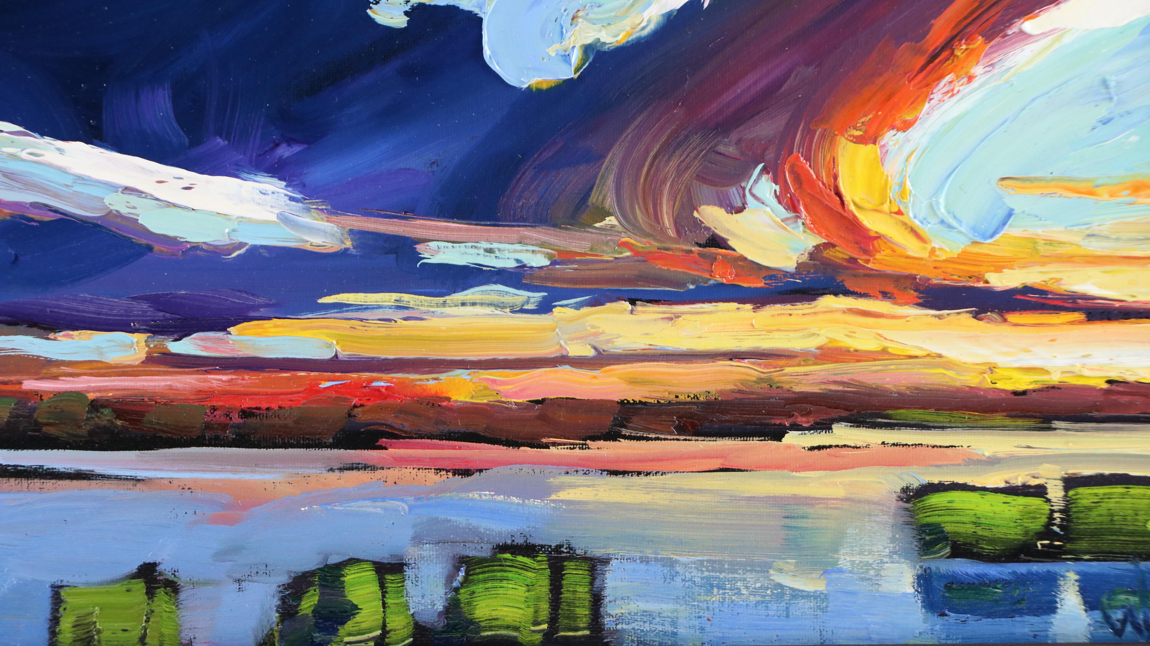 William Hawkins Sunset Landscape Oil Painting, 2025