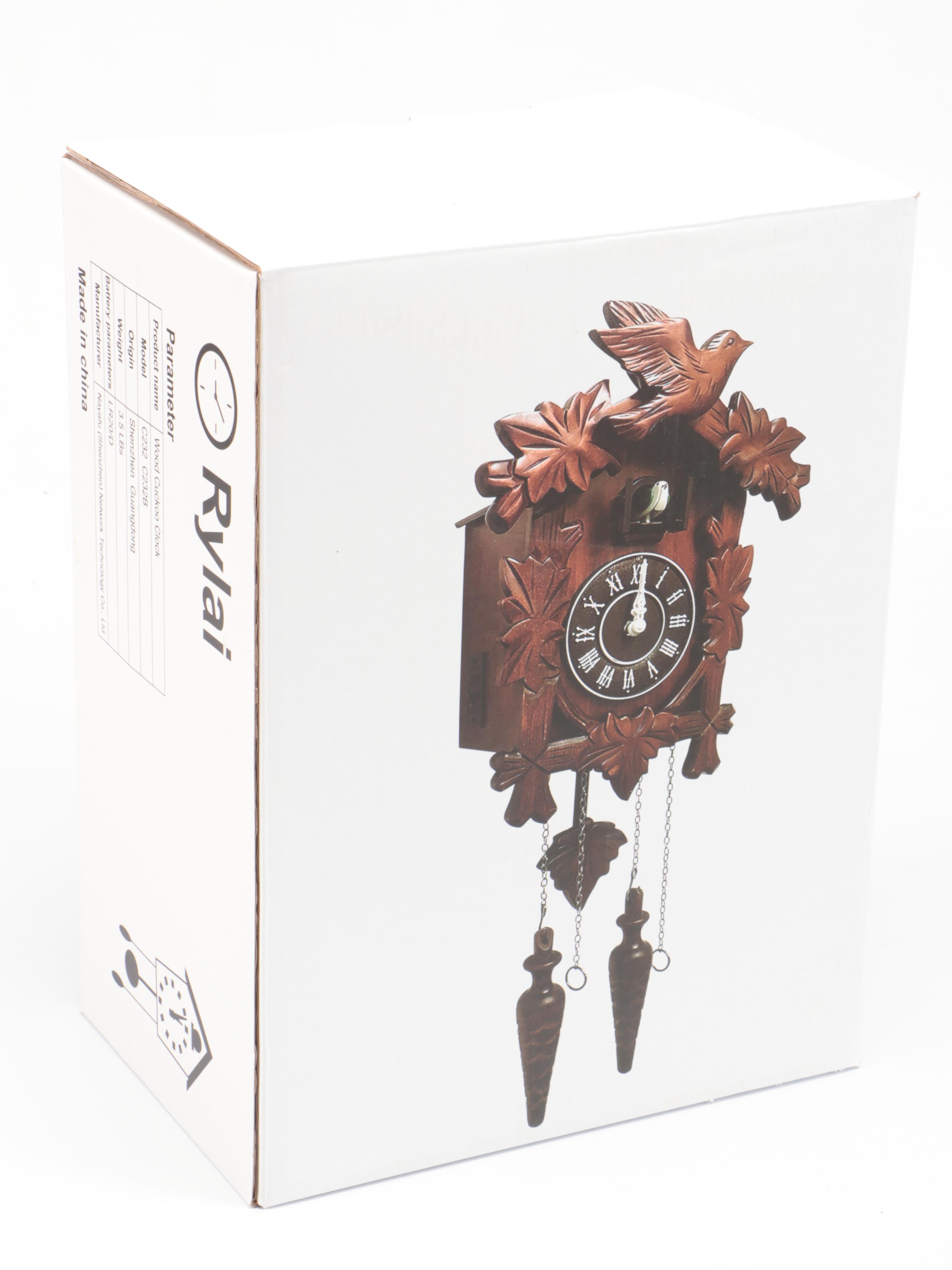 Rylai German Style Wooden Cuckoo Clock
