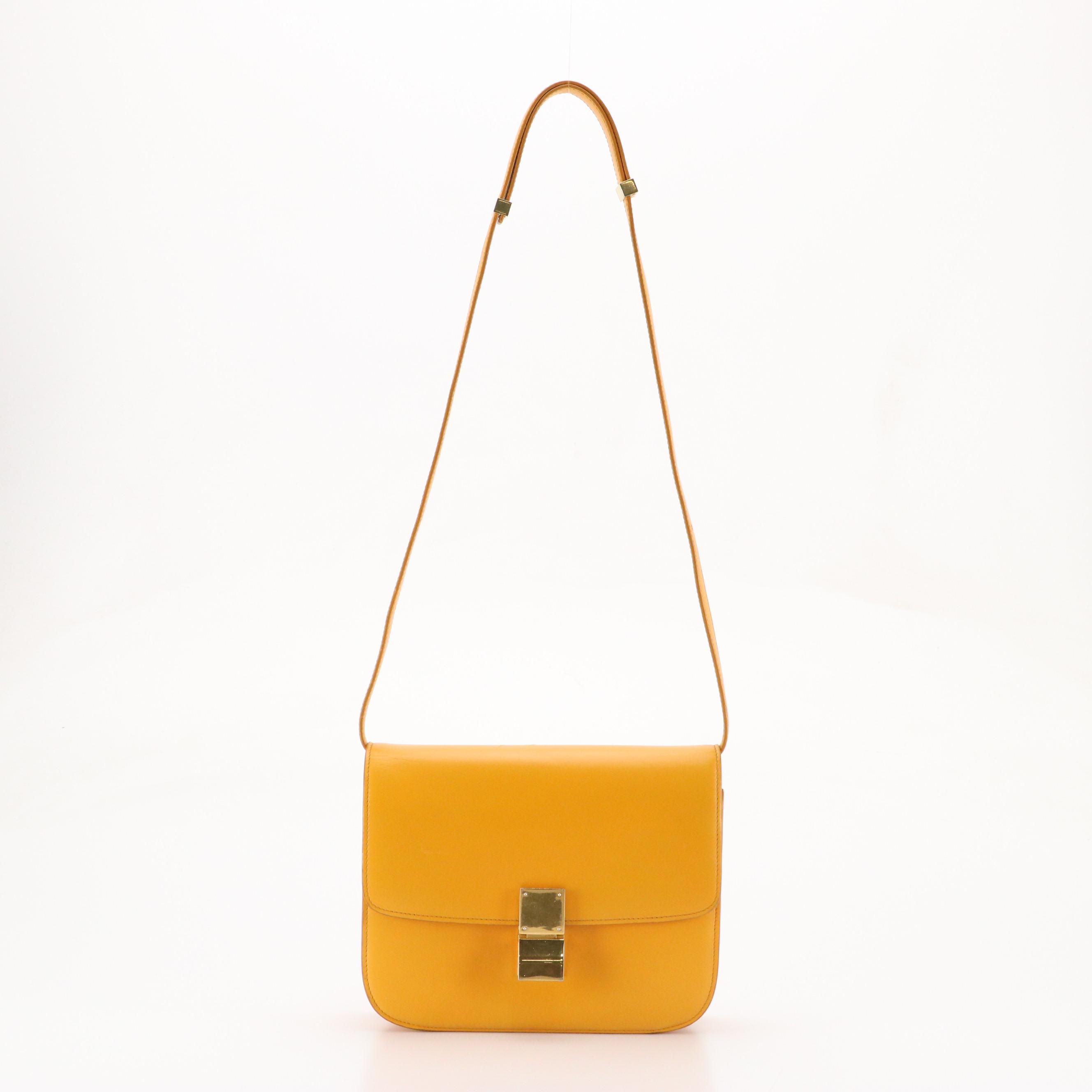 Céline Classic Box Flap Crossbody Bag in Smooth Calfskin Leather