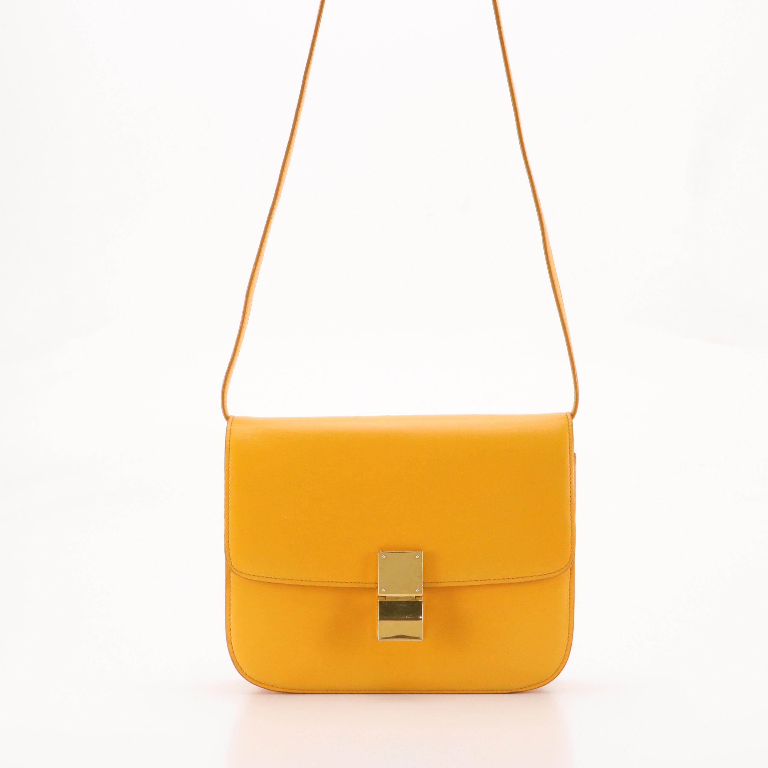 Céline Classic Box Flap Crossbody Bag in Smooth Calfskin Leather