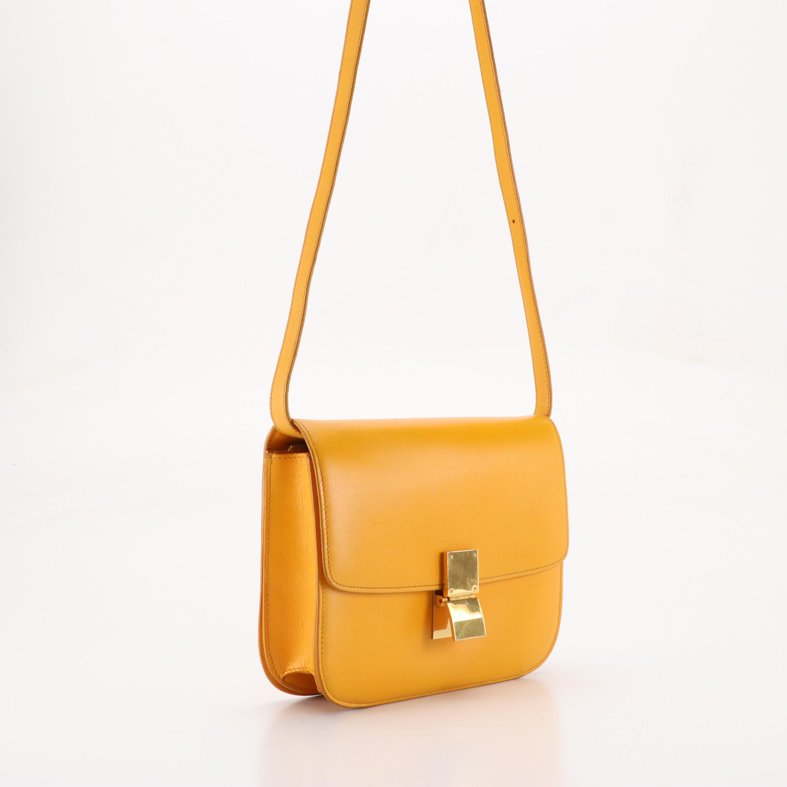 Céline Classic Box Flap Crossbody Bag in Smooth Calfskin Leather