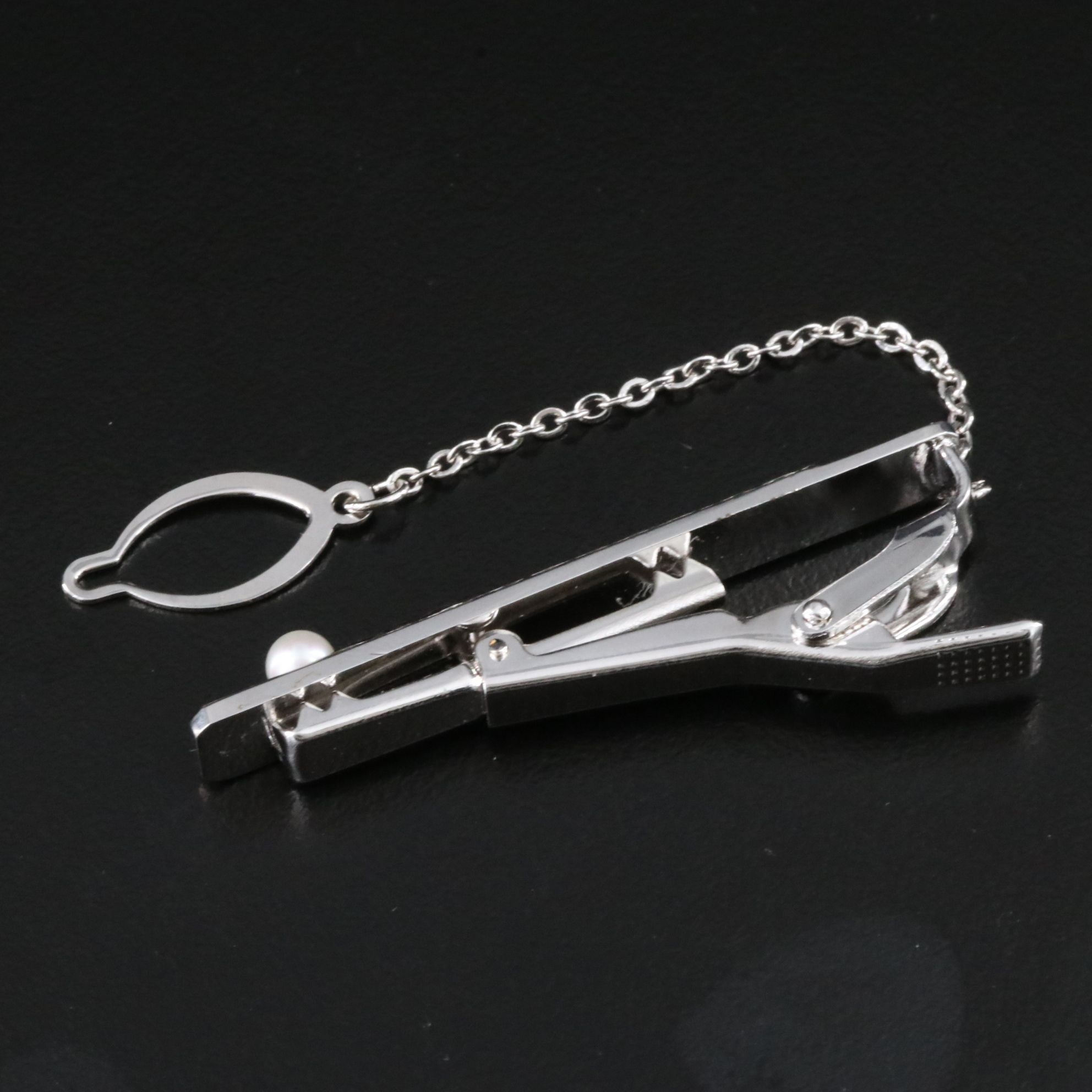 Mikimoto Pearl Island Tie Clip with Pearl Accent