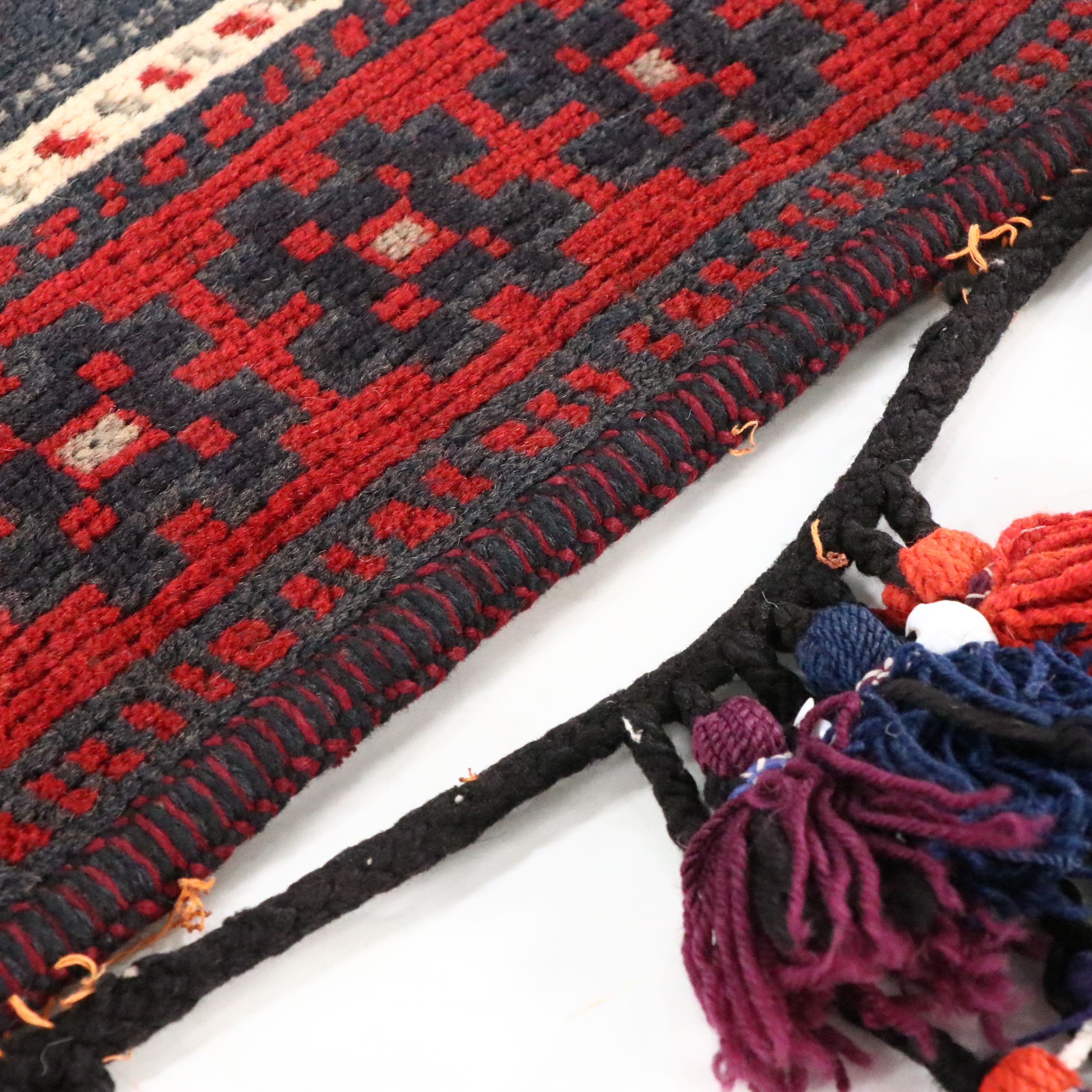 2'6 x 4' Hand-Knotted Afghan Baluch Balisht Bag Cushion Cover