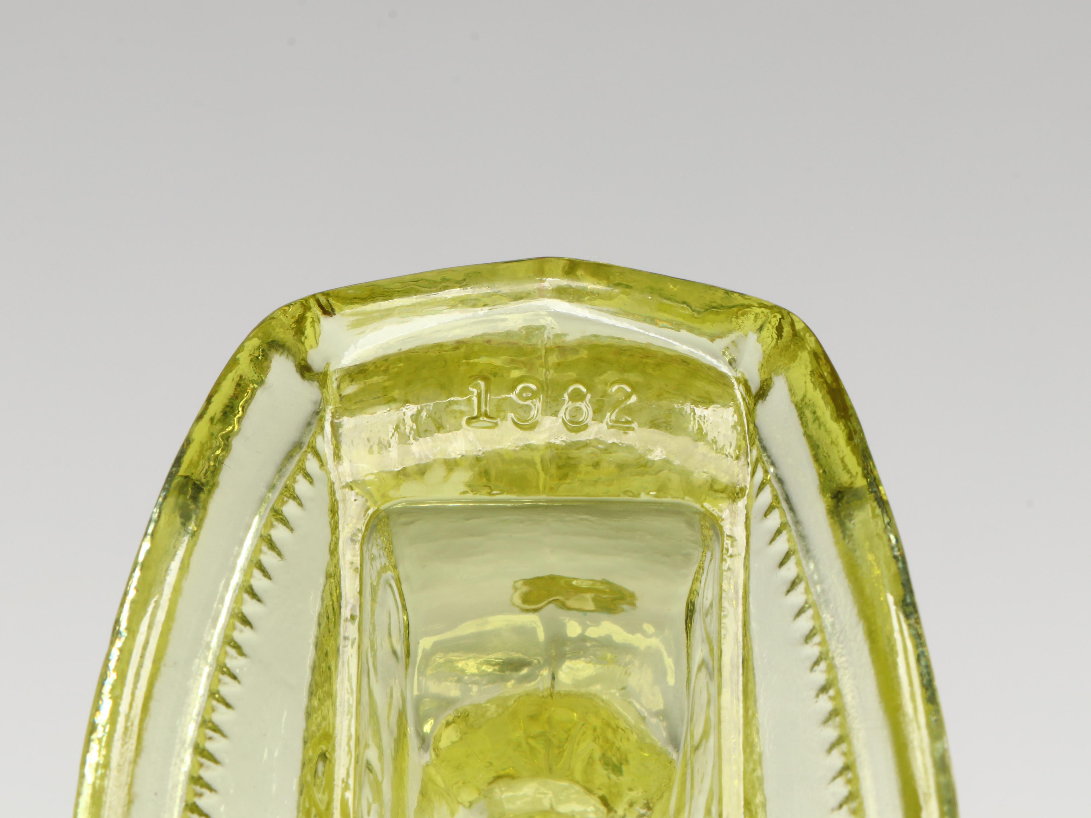 Imperial "Springerle" Uranium Glass Candy Dish with Boyd Figurines and More