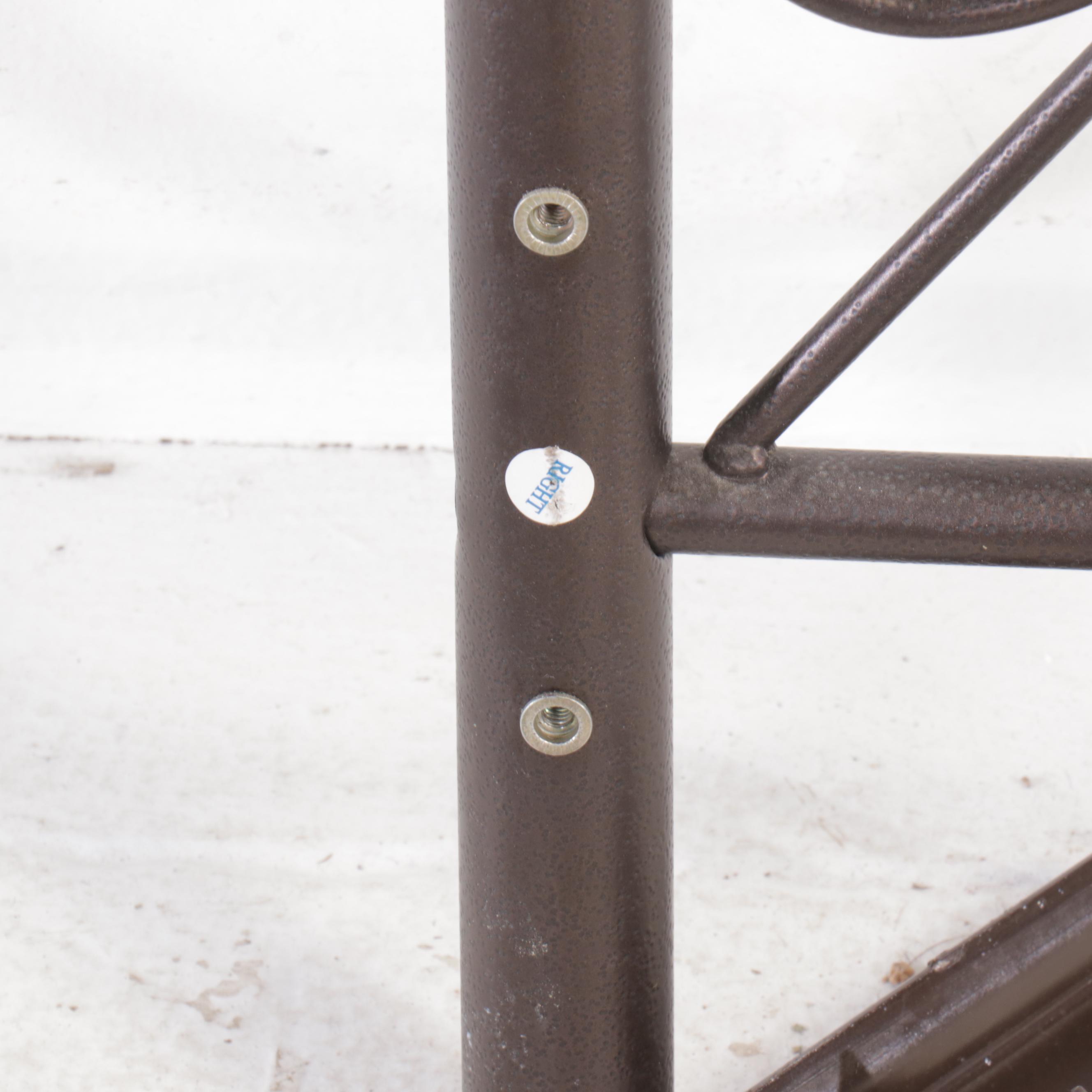 Art Nouveau Style Scrolled Metal Queen Bed Frame