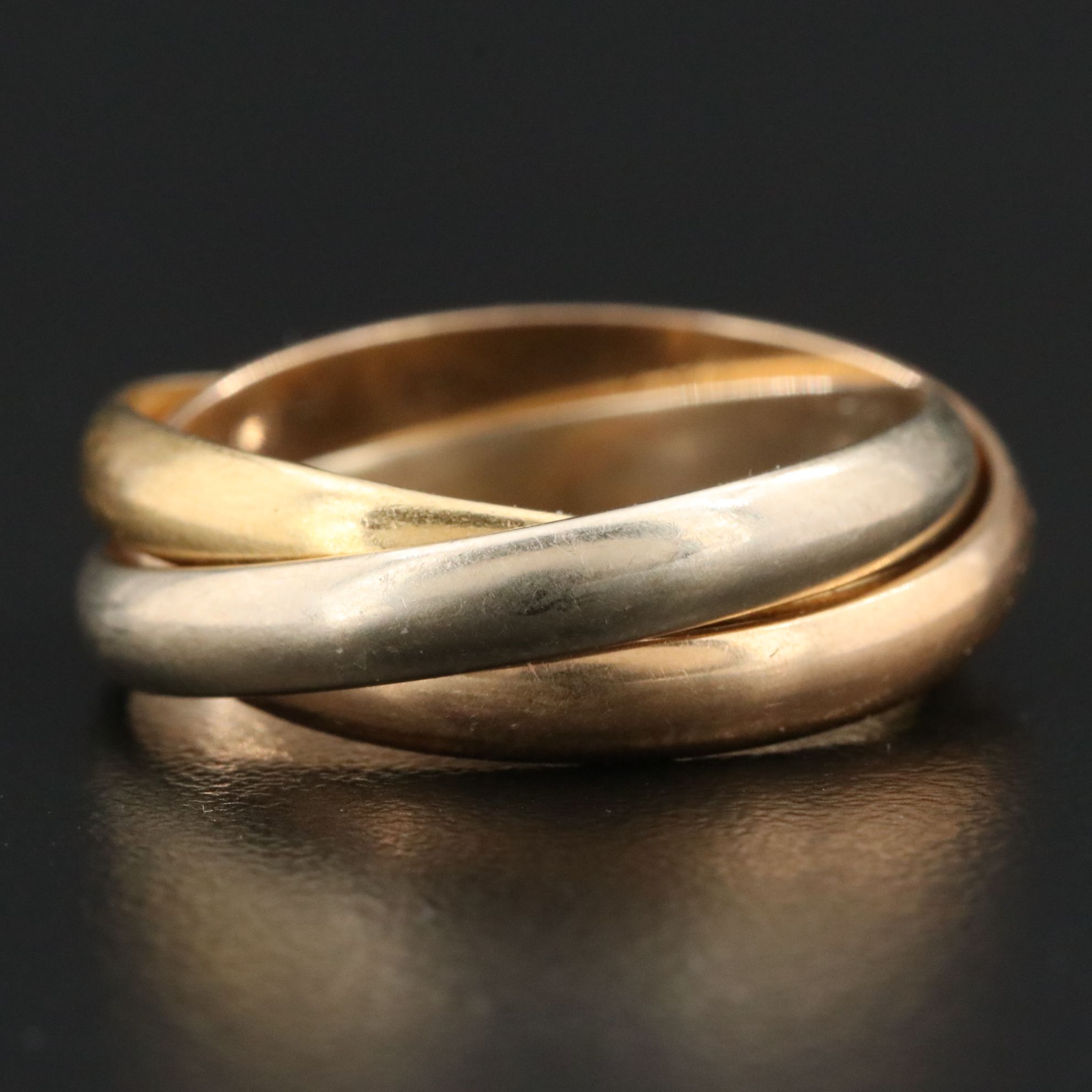 Cartier 18K Trinity Tri Color Ring