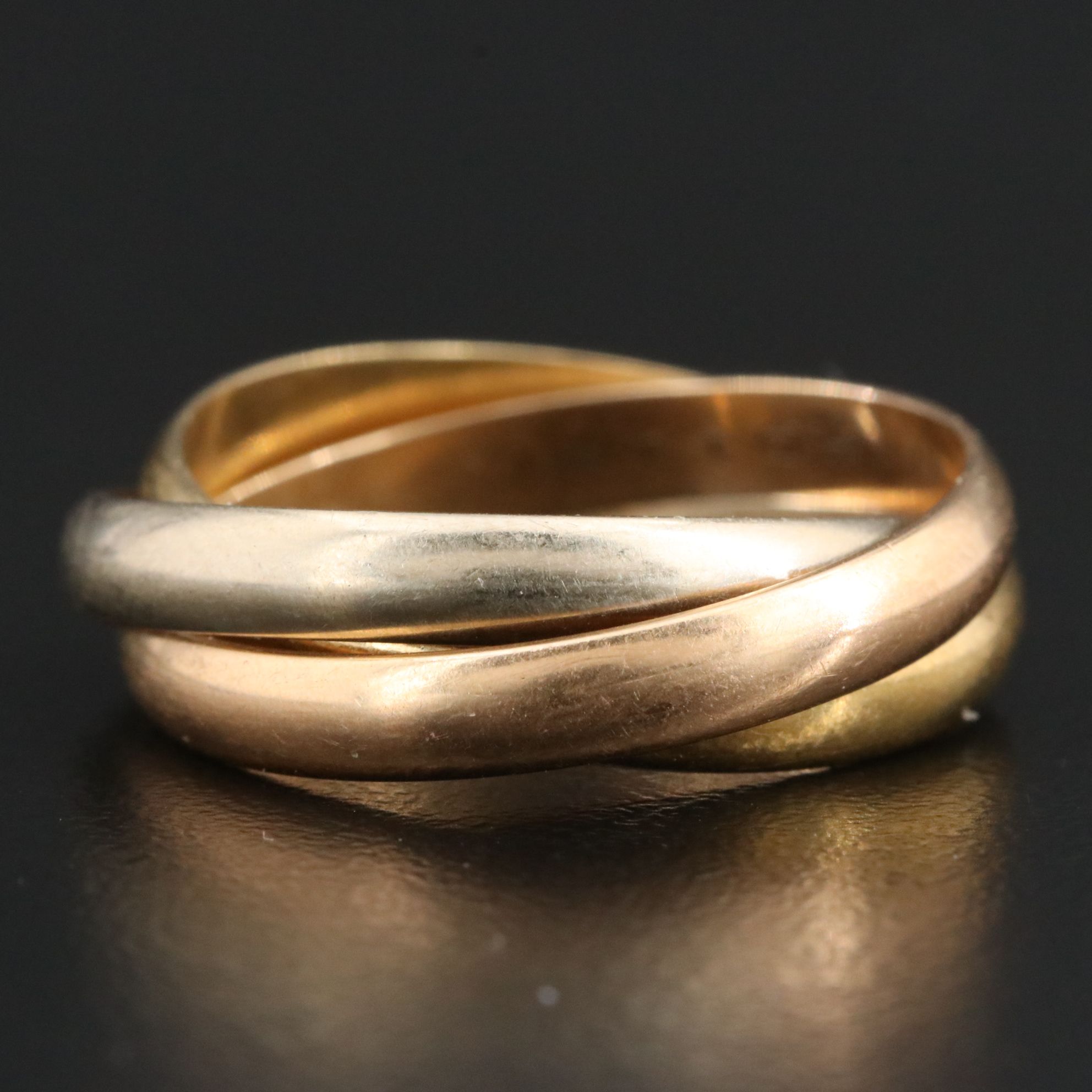 Cartier 18K Trinity Tri Color Ring