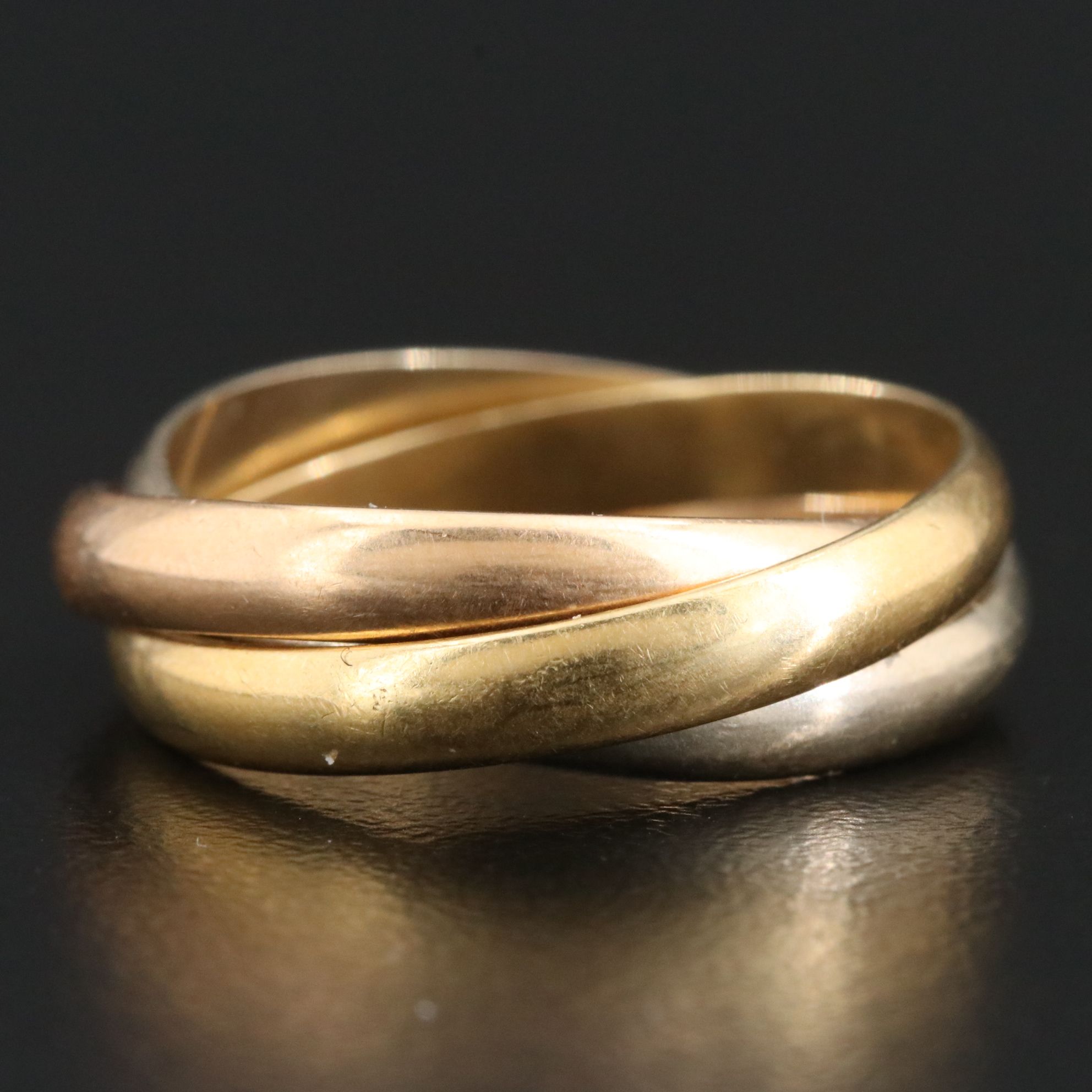Cartier 18K Trinity Tri Color Ring
