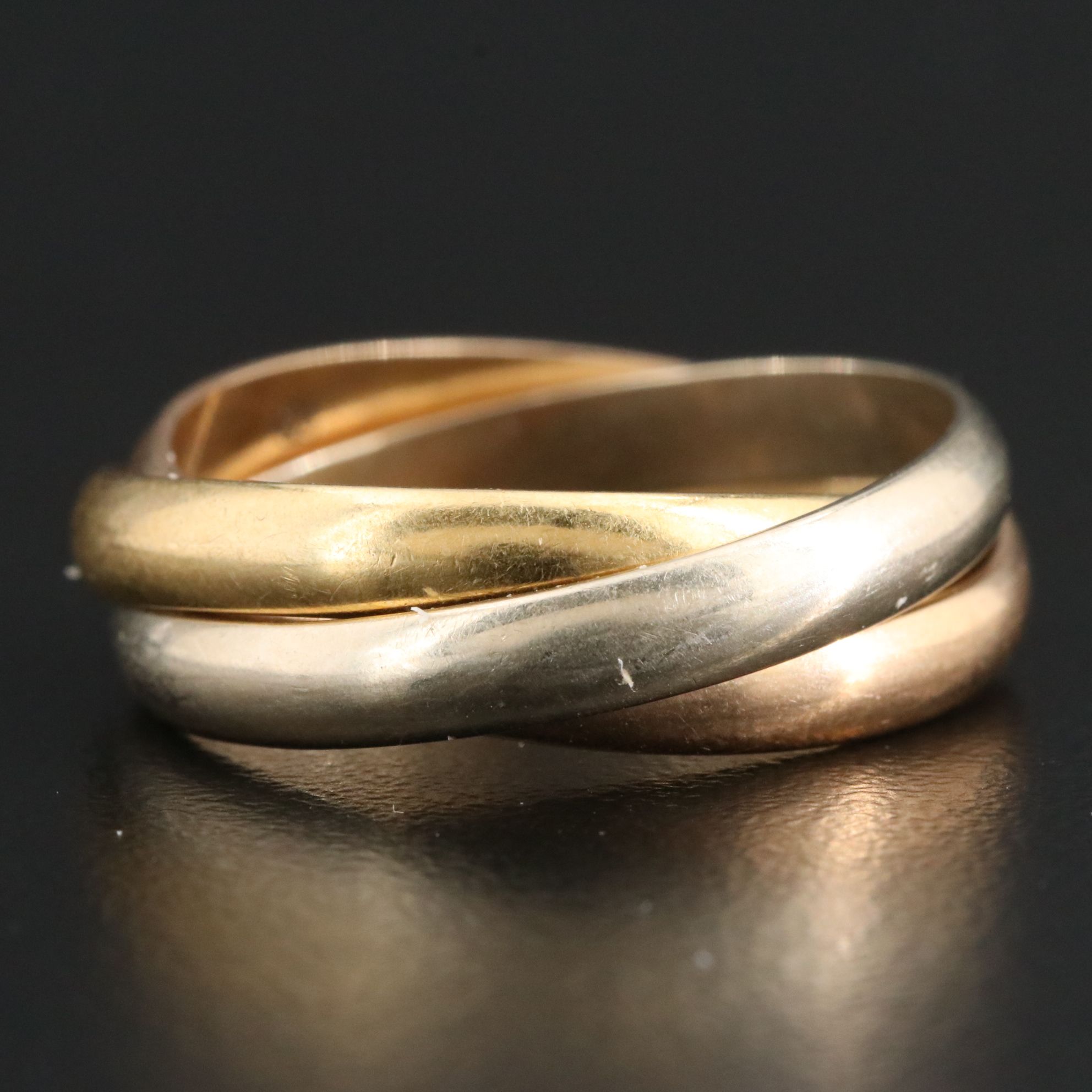 Cartier 18K Trinity Tri Color Ring