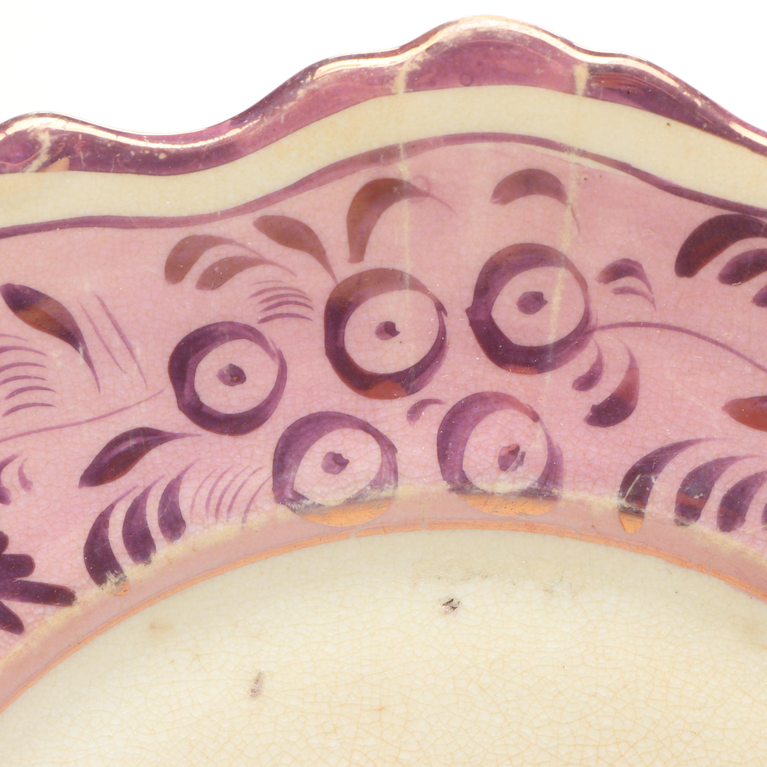 English and Other Pink Luster Tableware