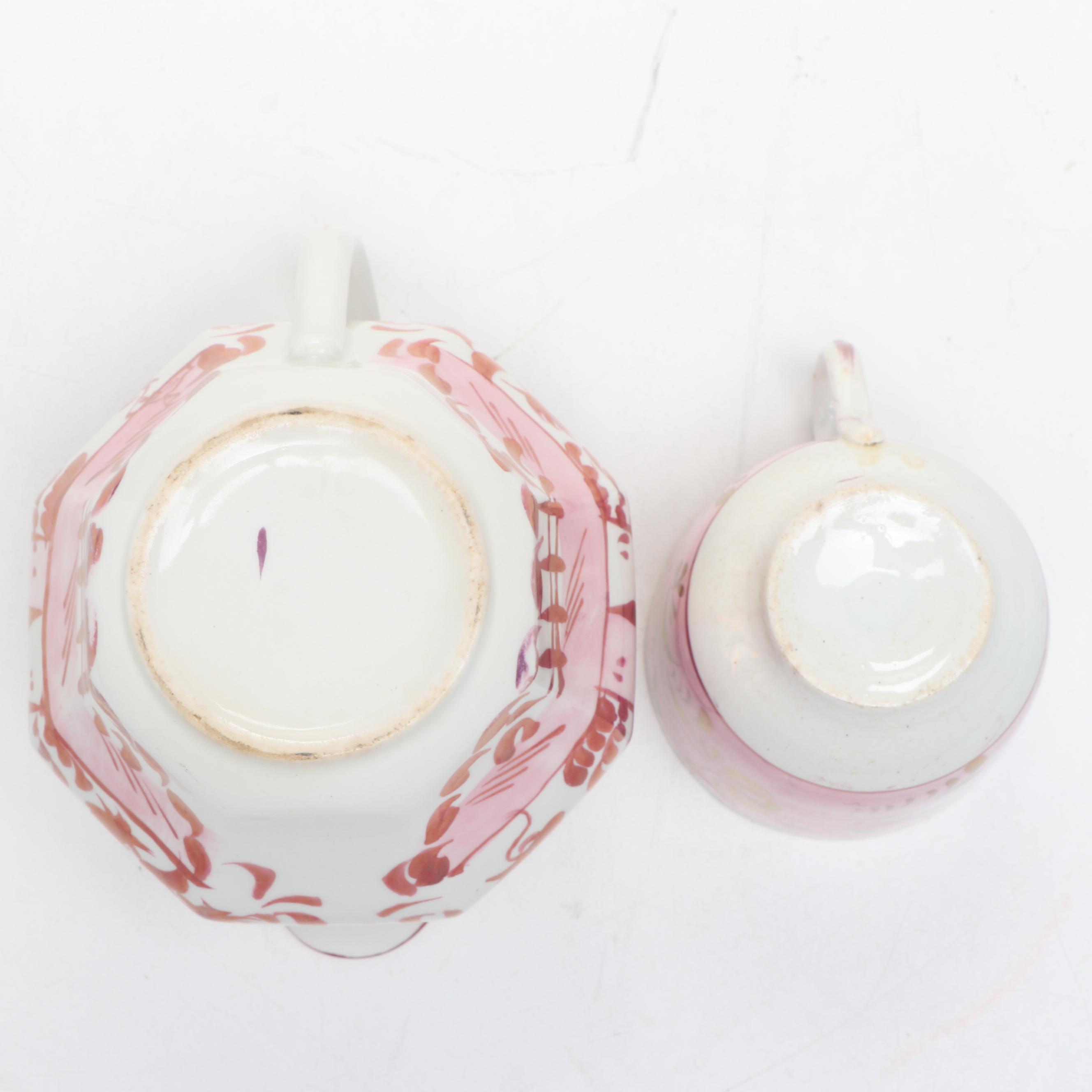 English and Other Pink Luster Tableware