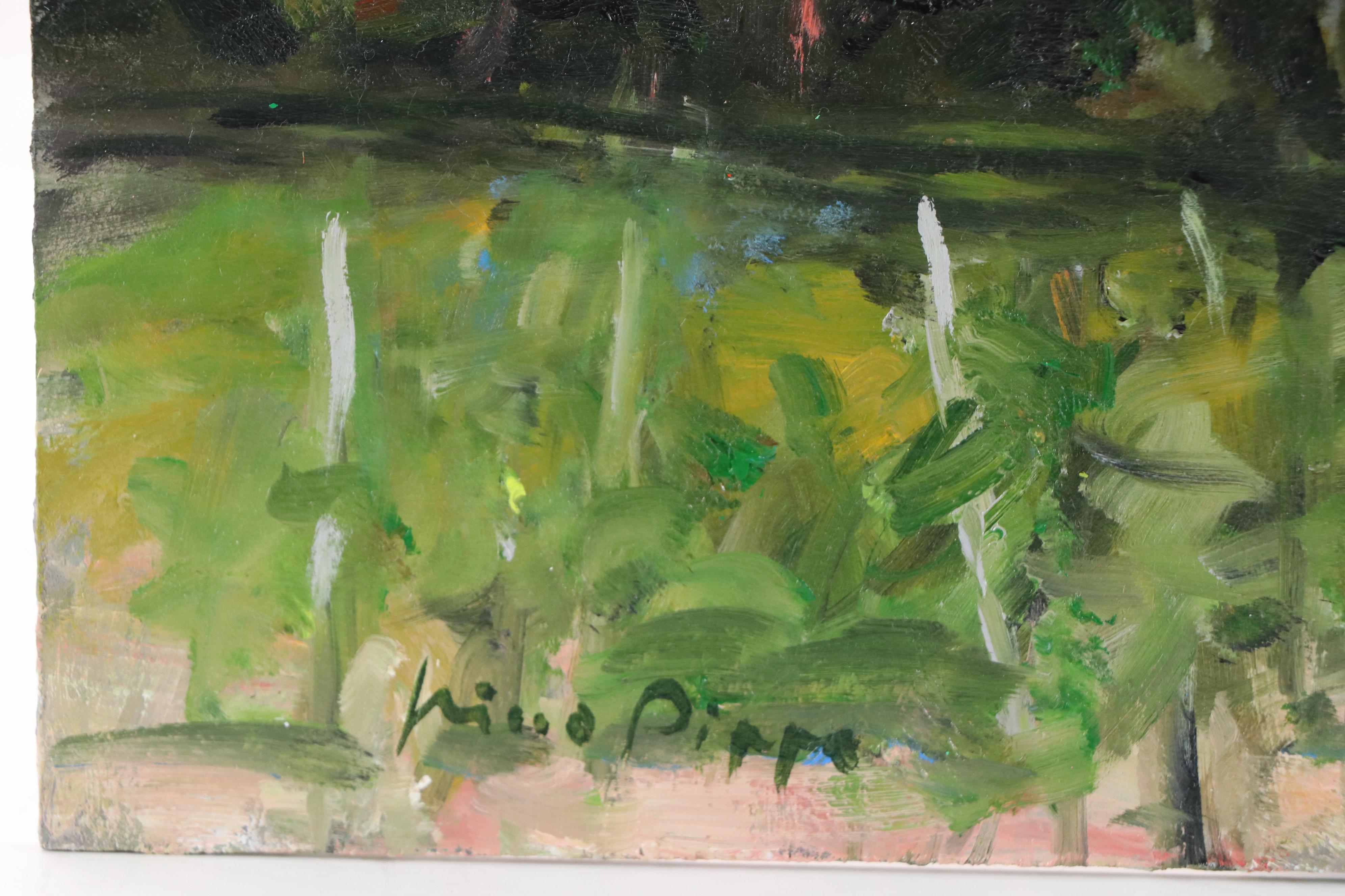 Nino Pippa Oil Painting "Provence - Vineyard in the Rhone Valley," 2021