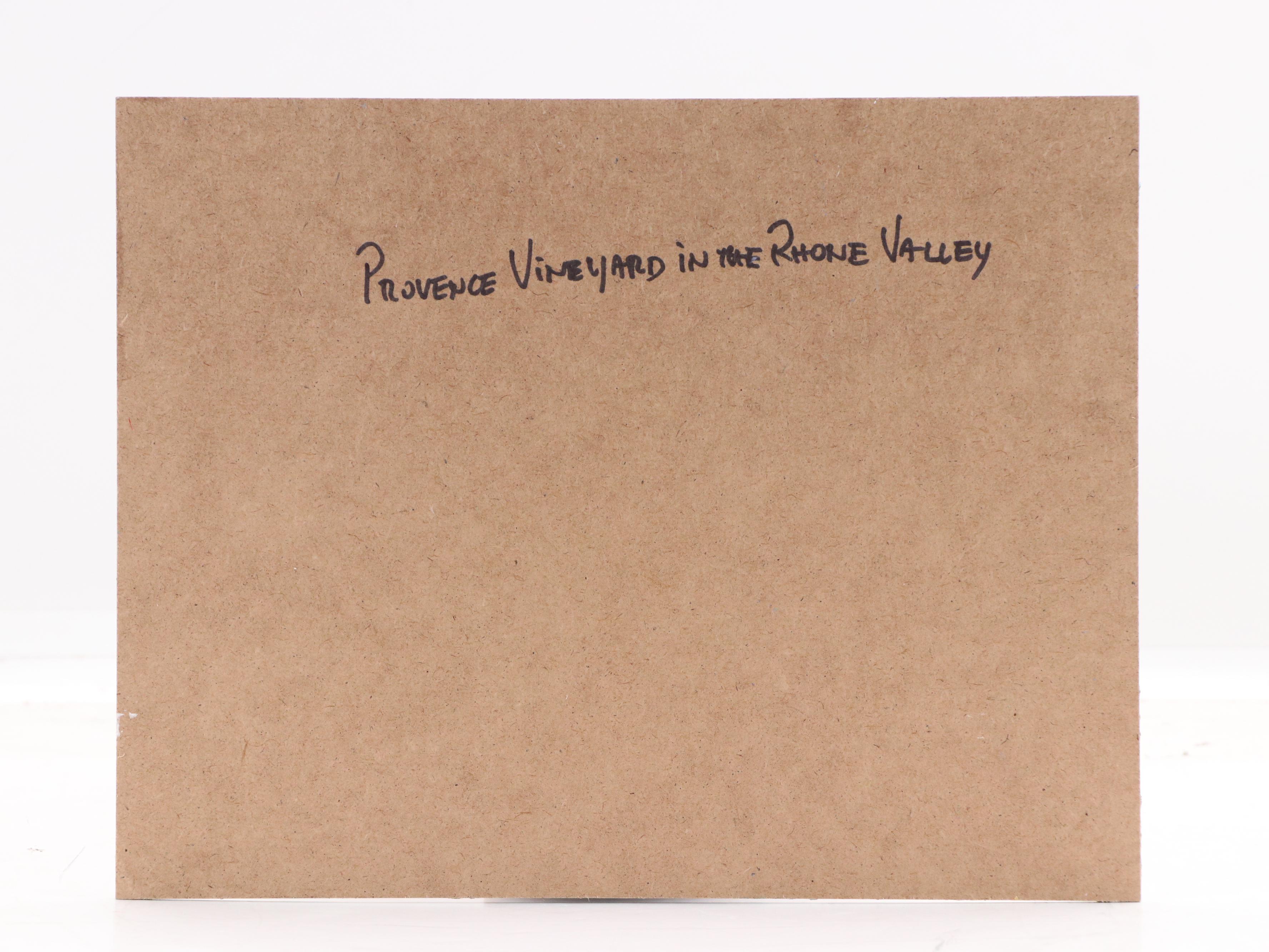 Nino Pippa Oil Painting "Provence - Vineyard in the Rhone Valley," 2021