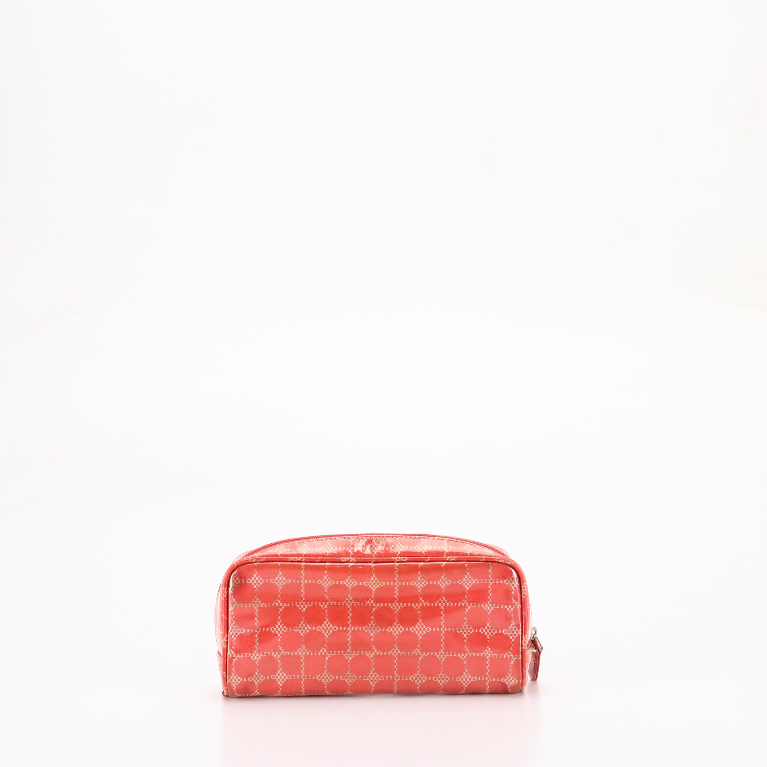 Kate Spade New York Canvas Baguette and Cosmetic Pouch