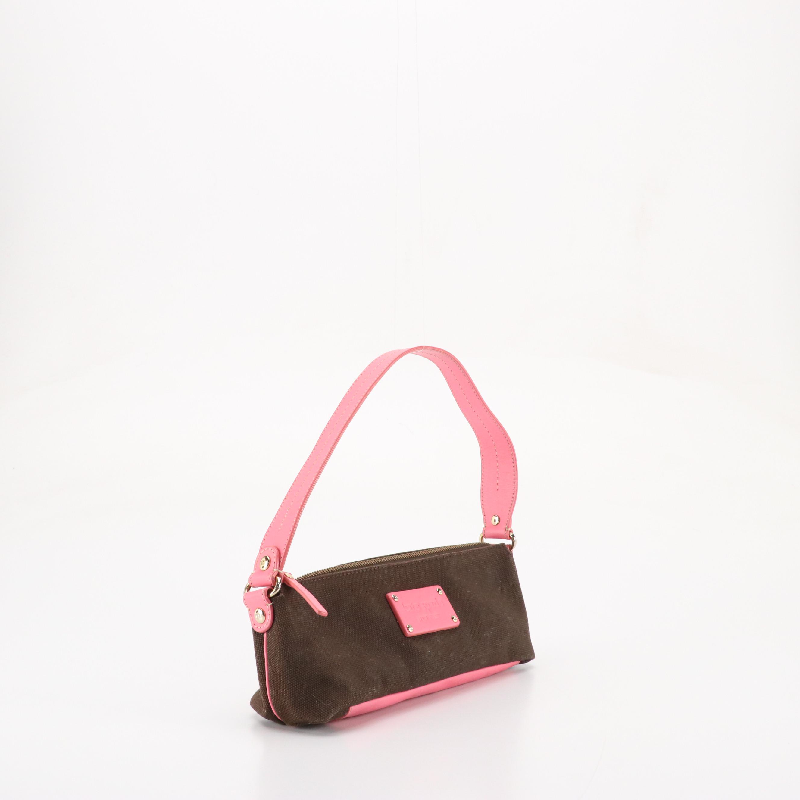 Kate Spade New York Canvas Baguette and Cosmetic Pouch