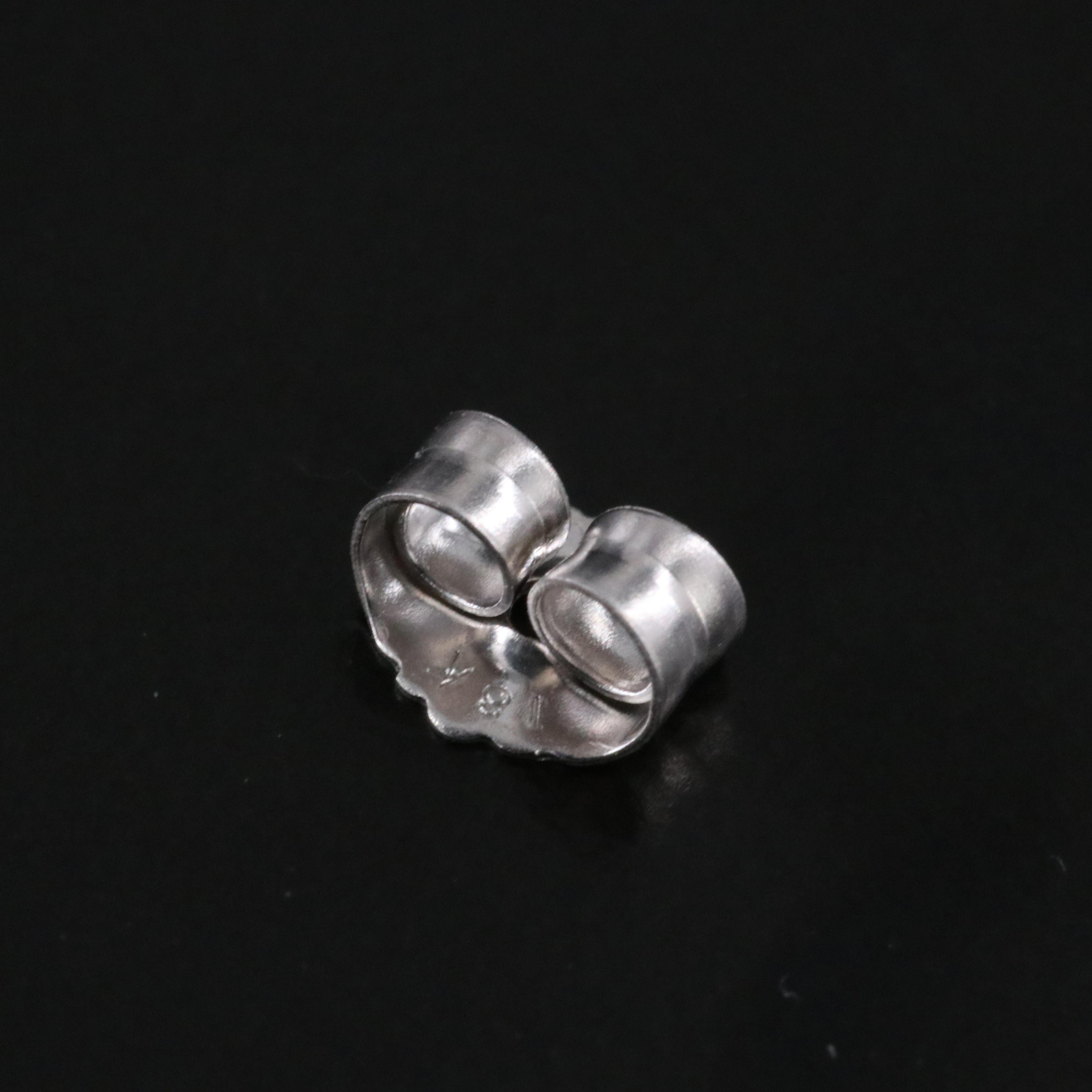 18K 3.88 CTW Lab Grown Diamond Solitaire Stud Earrings with IGI Reports