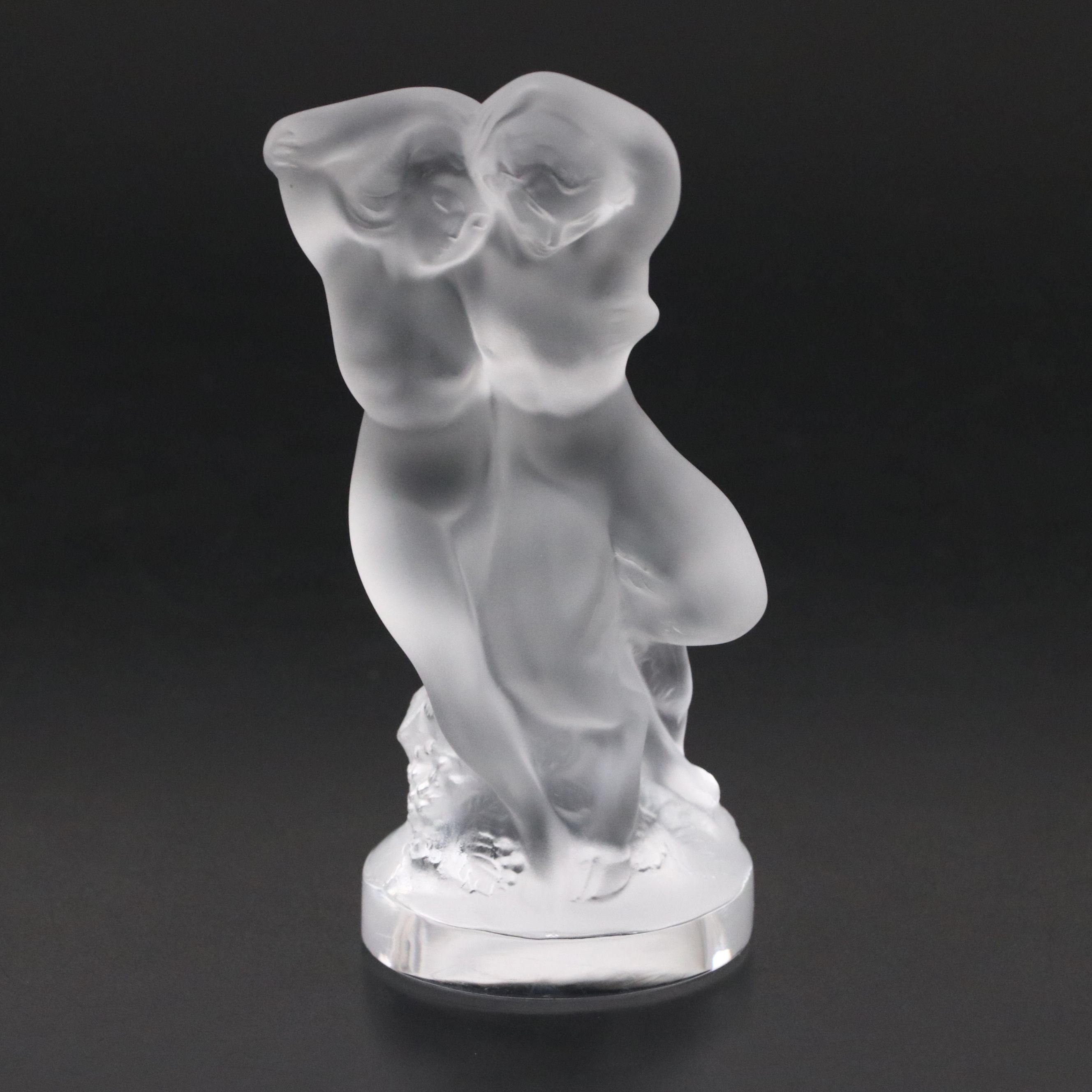 Lalique "Le Faune" Frosted Crystal Figurine
