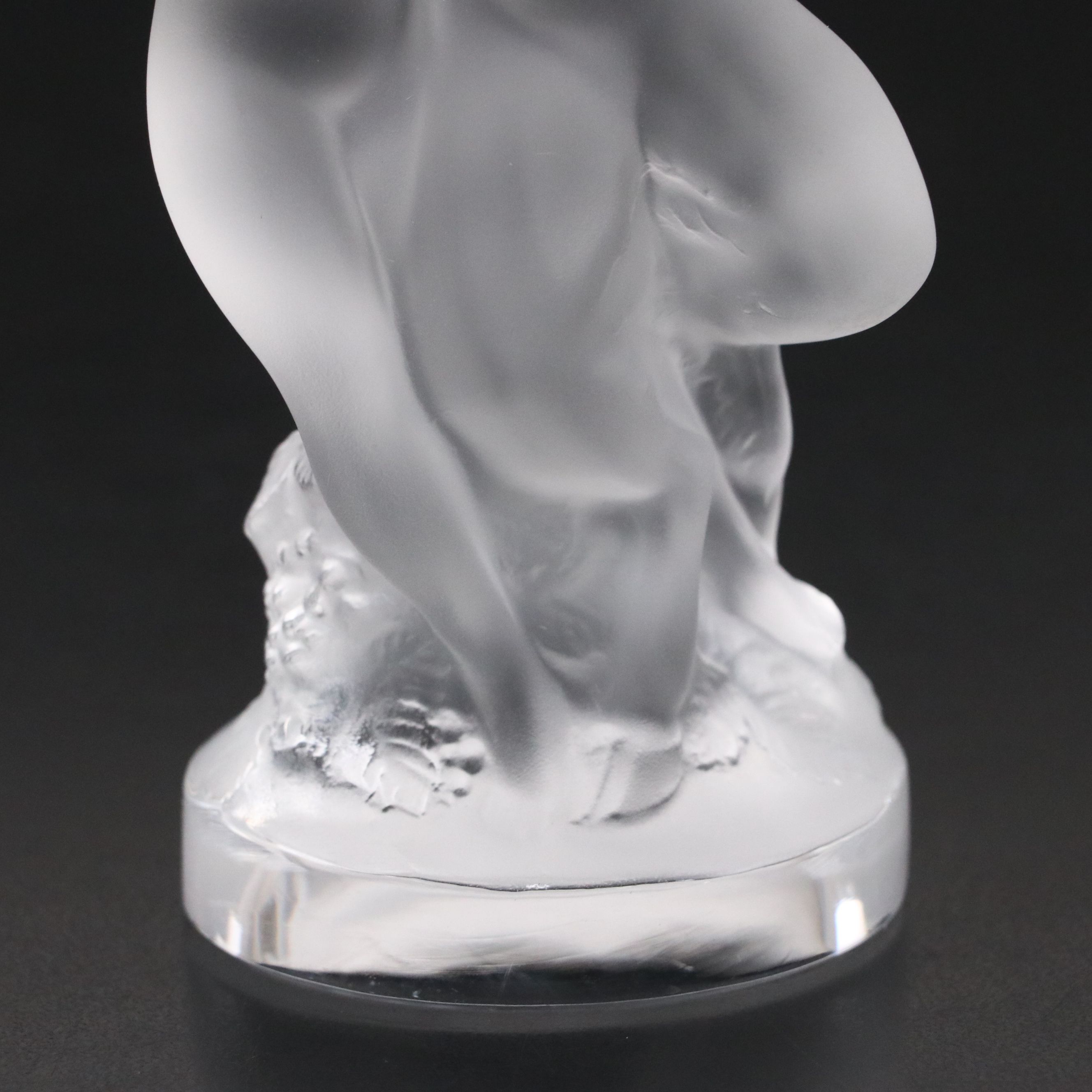 Lalique "Le Faune" Frosted Crystal Figurine
