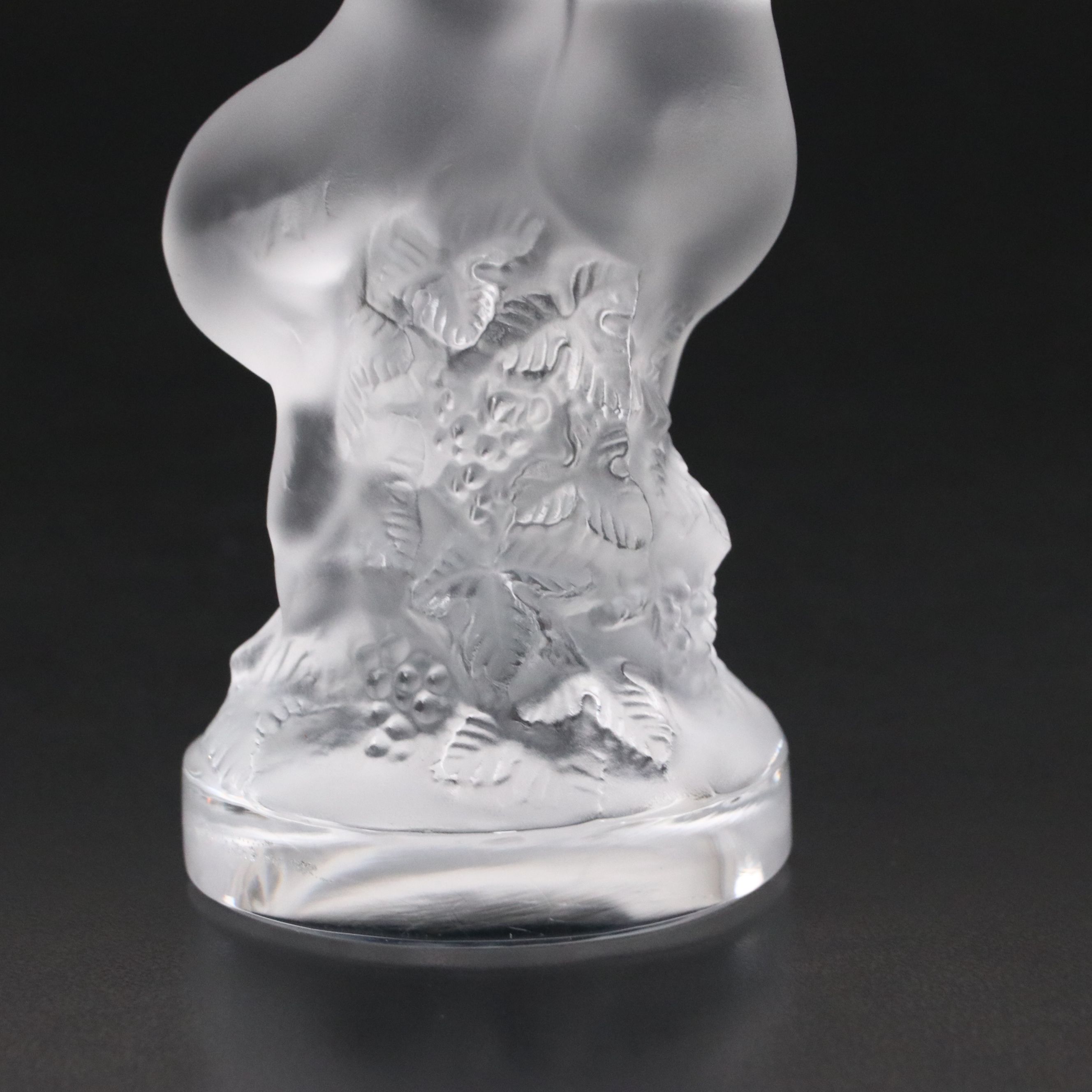 Lalique "Le Faune" Frosted Crystal Figurine